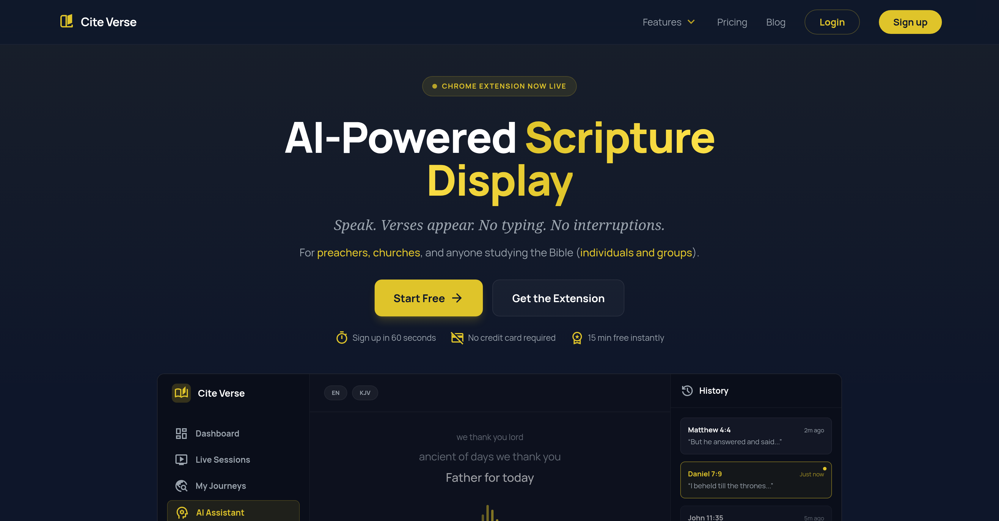 CiteVerse - Screenshot showing the interface and features of this AI tool