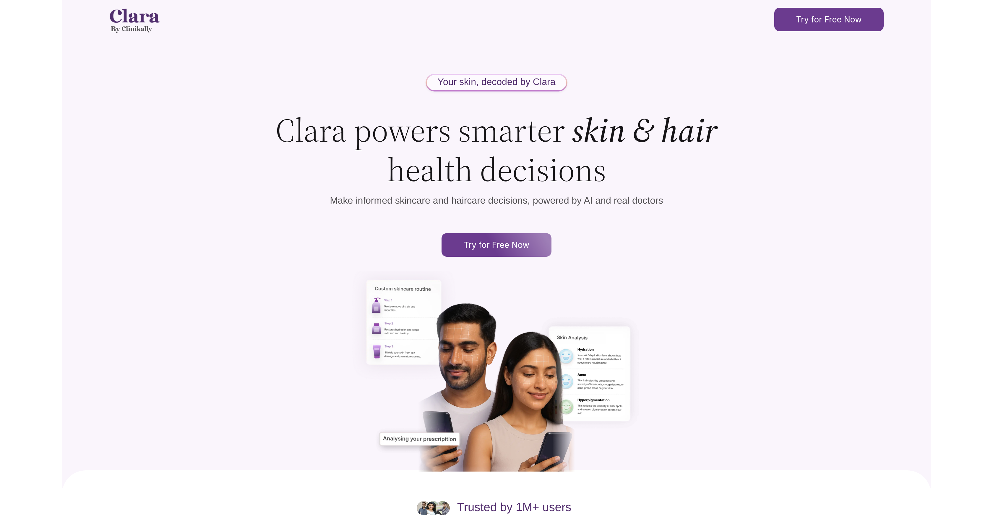 Clara by Clinikally - Screenshot showing the interface and features of this AI tool