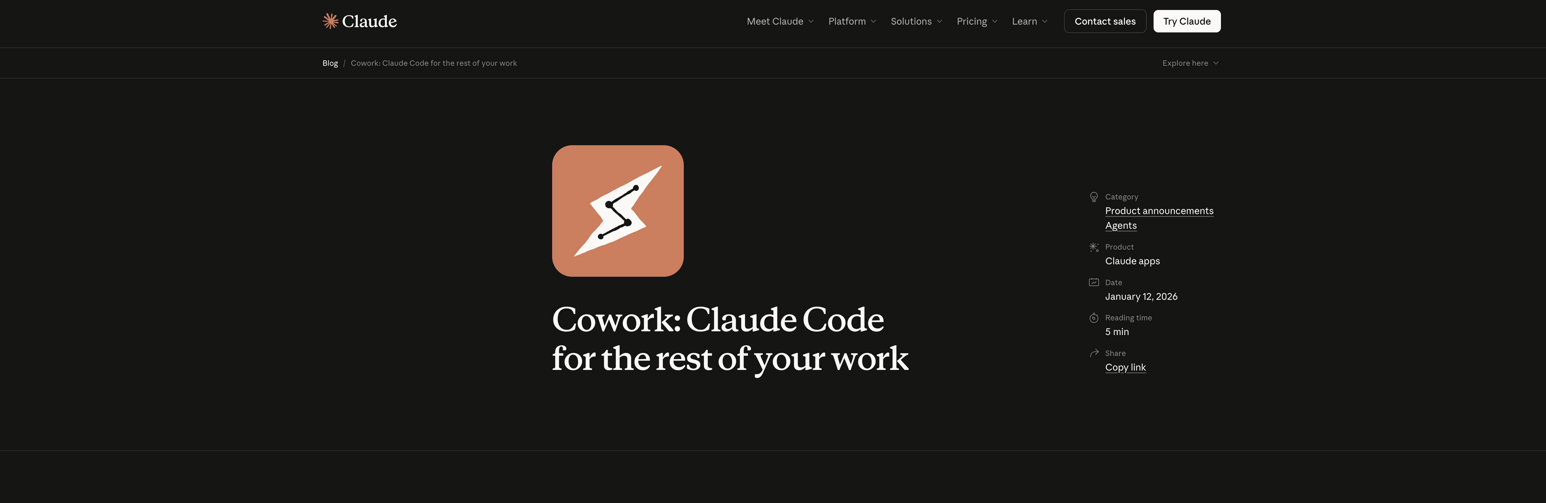 Claude Cowork - Screenshot showing the interface and features of this AI tool