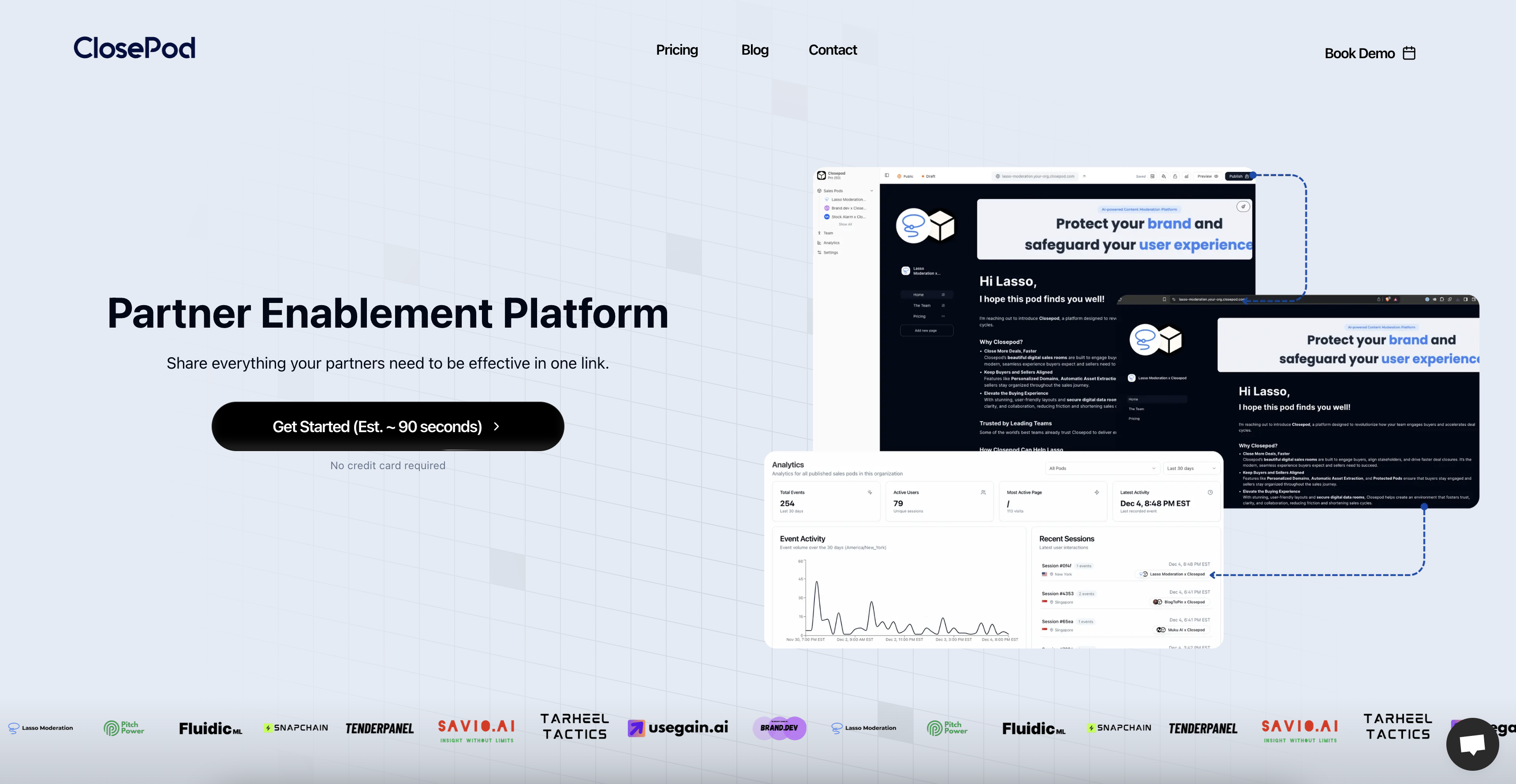ClosePod - Screenshot showing the interface and features of this AI tool