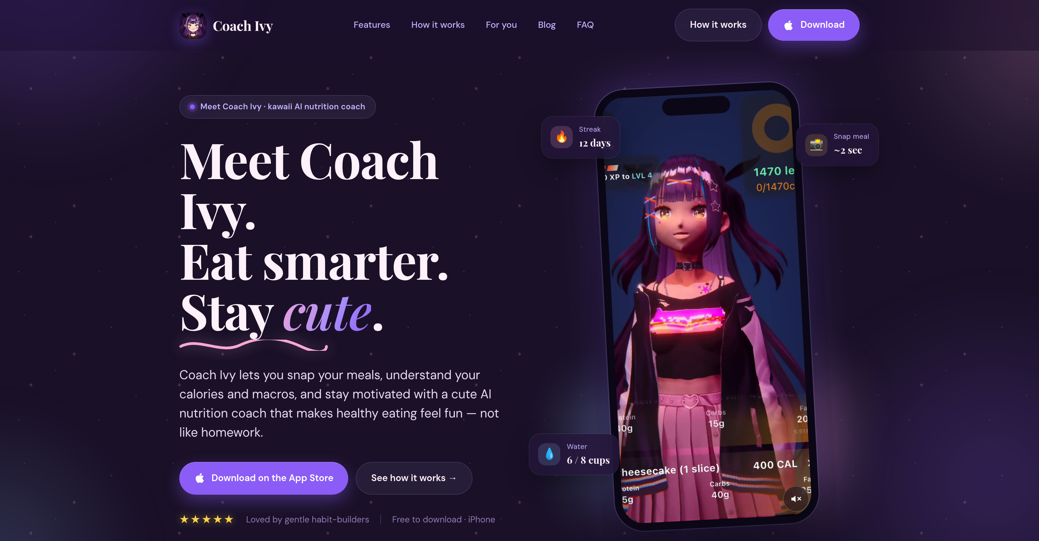 Coach Ivy - Screenshot showing the interface and features of this AI tool