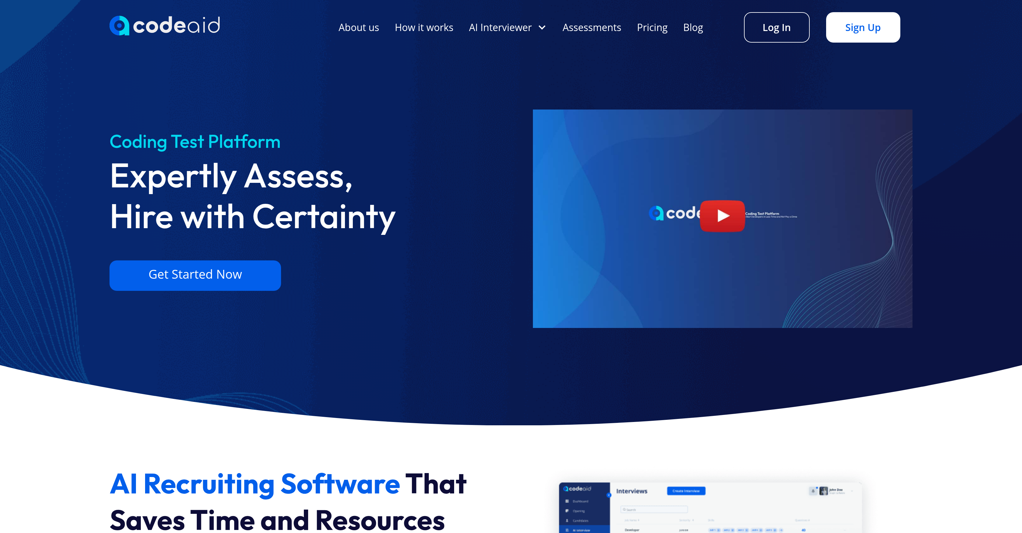 Codeaid - Screenshot showing the interface and features of this AI tool