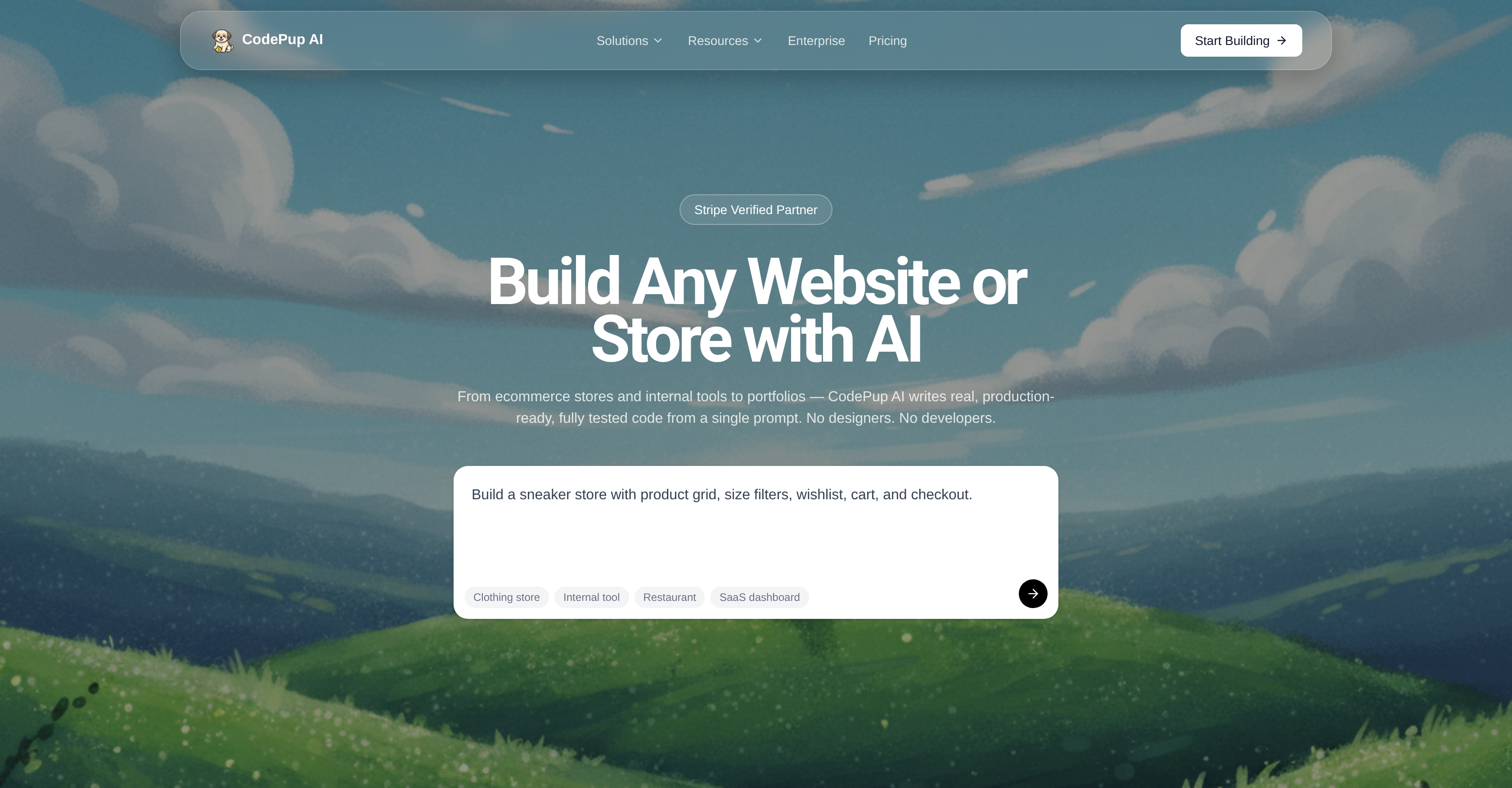 CodePup AI - Screenshot showing the interface and features of this AI tool