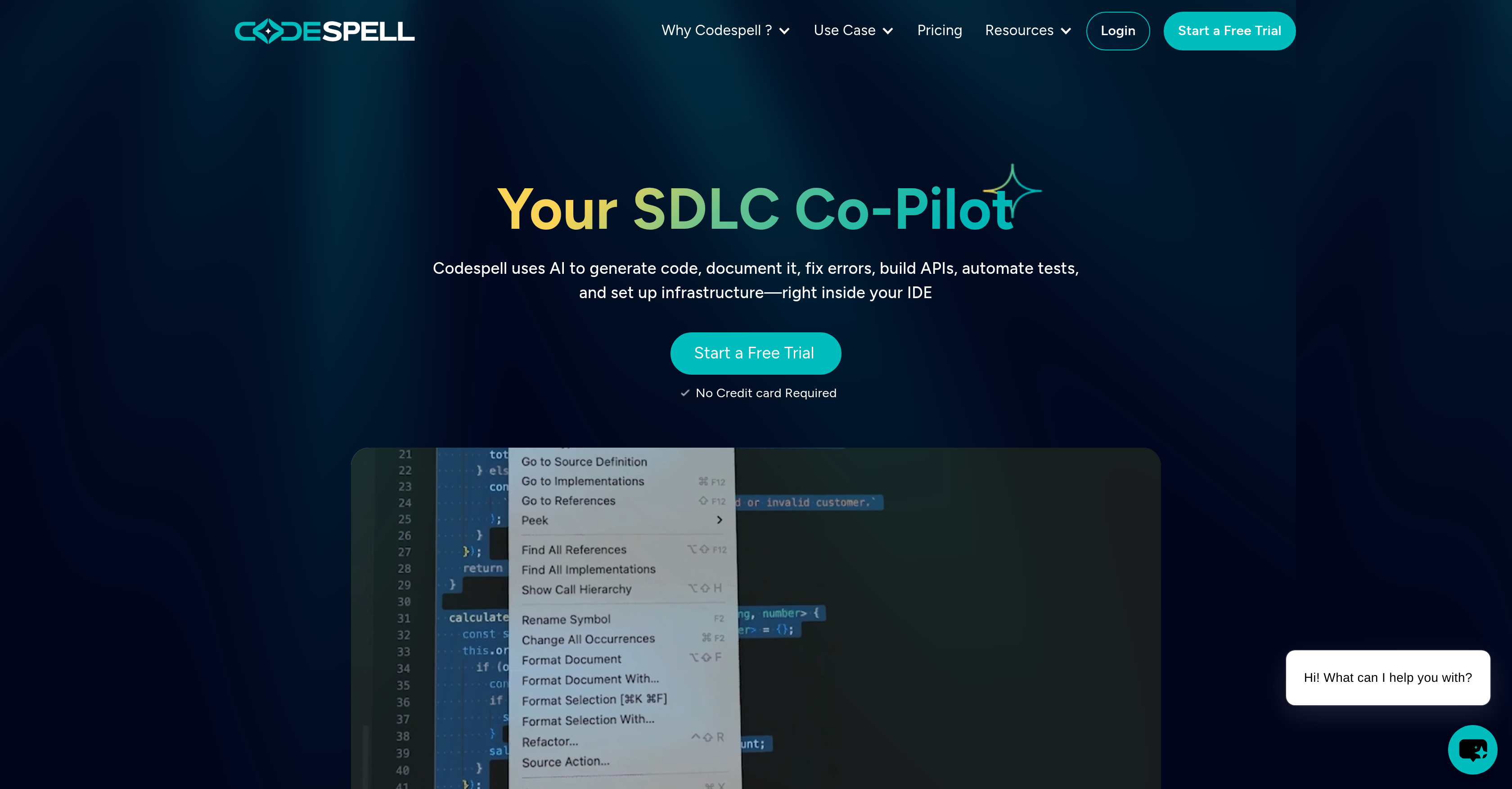 Codespell - Screenshot showing the interface and features of this AI tool