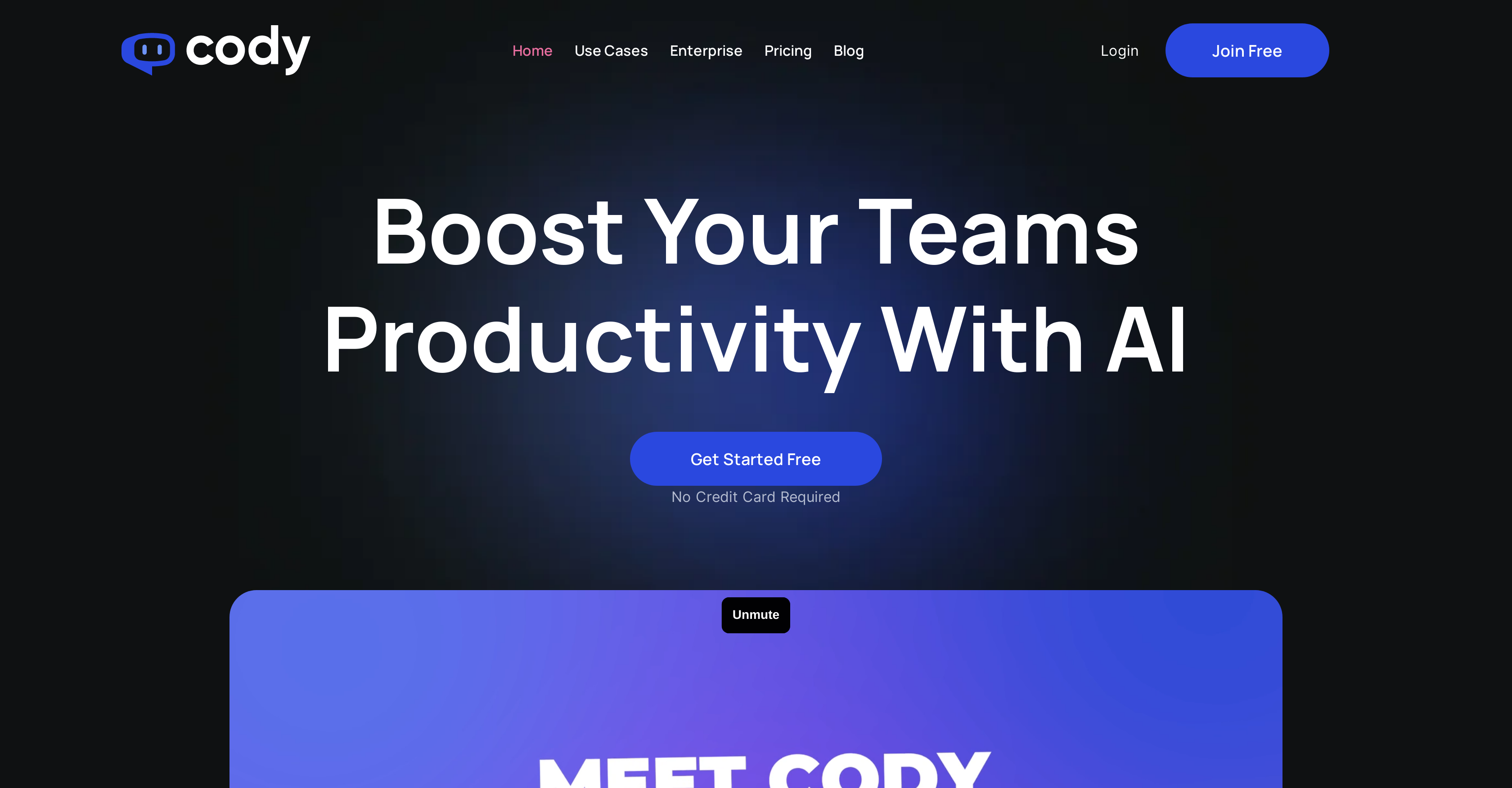 Cody - Screenshot showing the interface and features of this AI tool