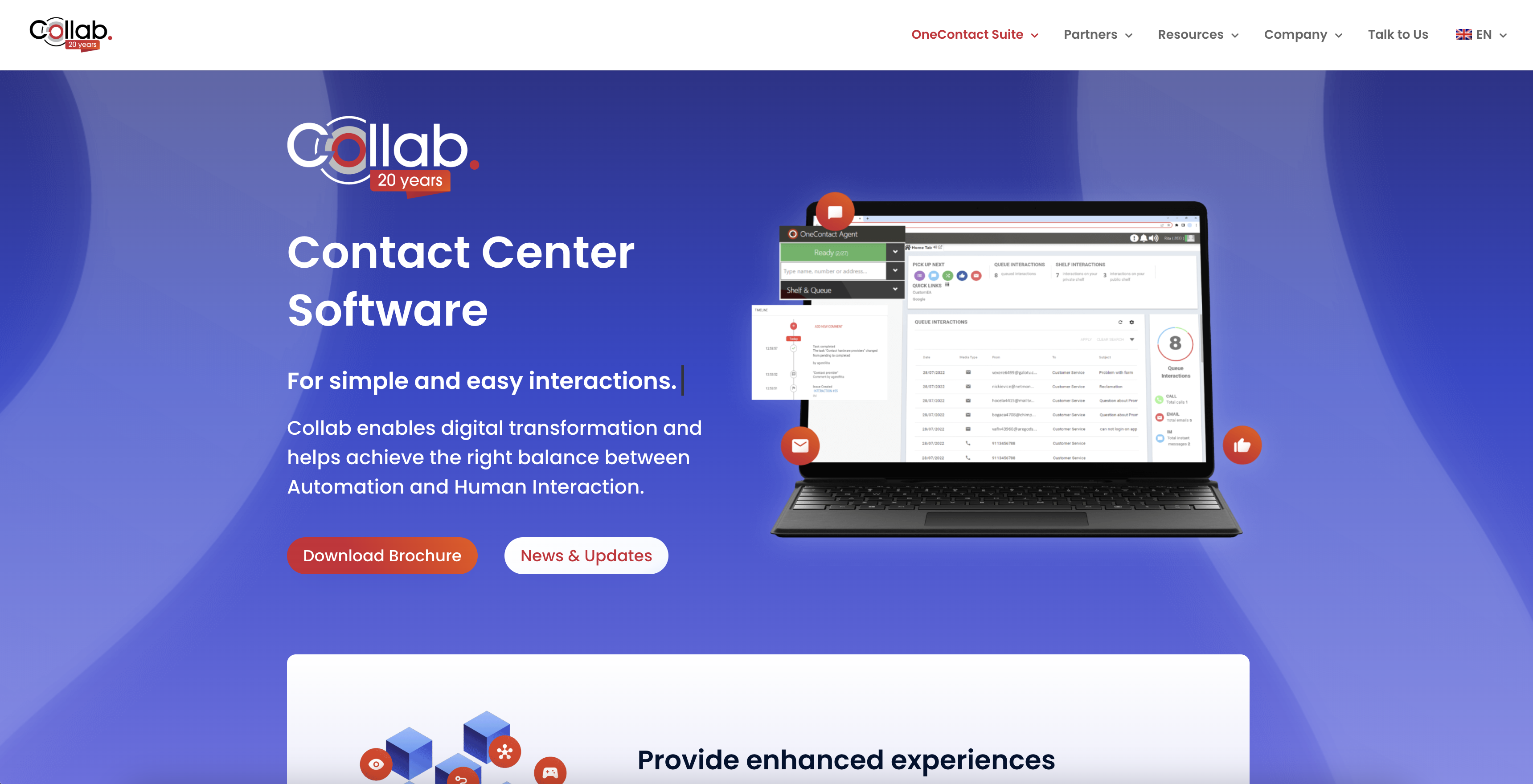Collab.com - Screenshot showing the interface and features of this AI tool