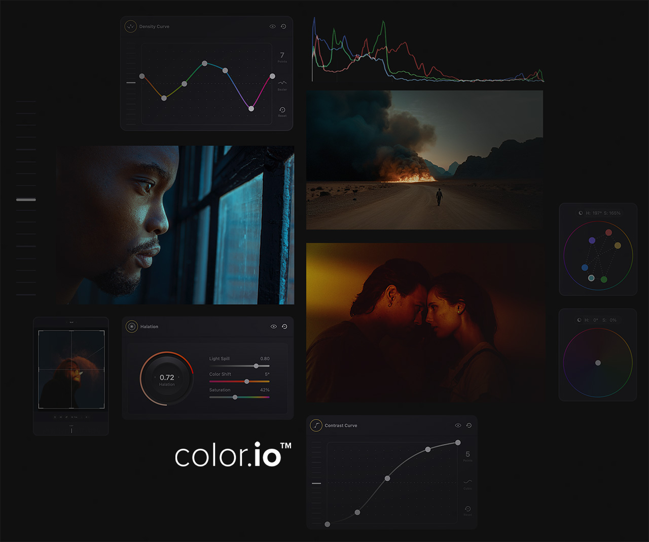 Color.io - Screenshot showing the interface and features of this AI tool