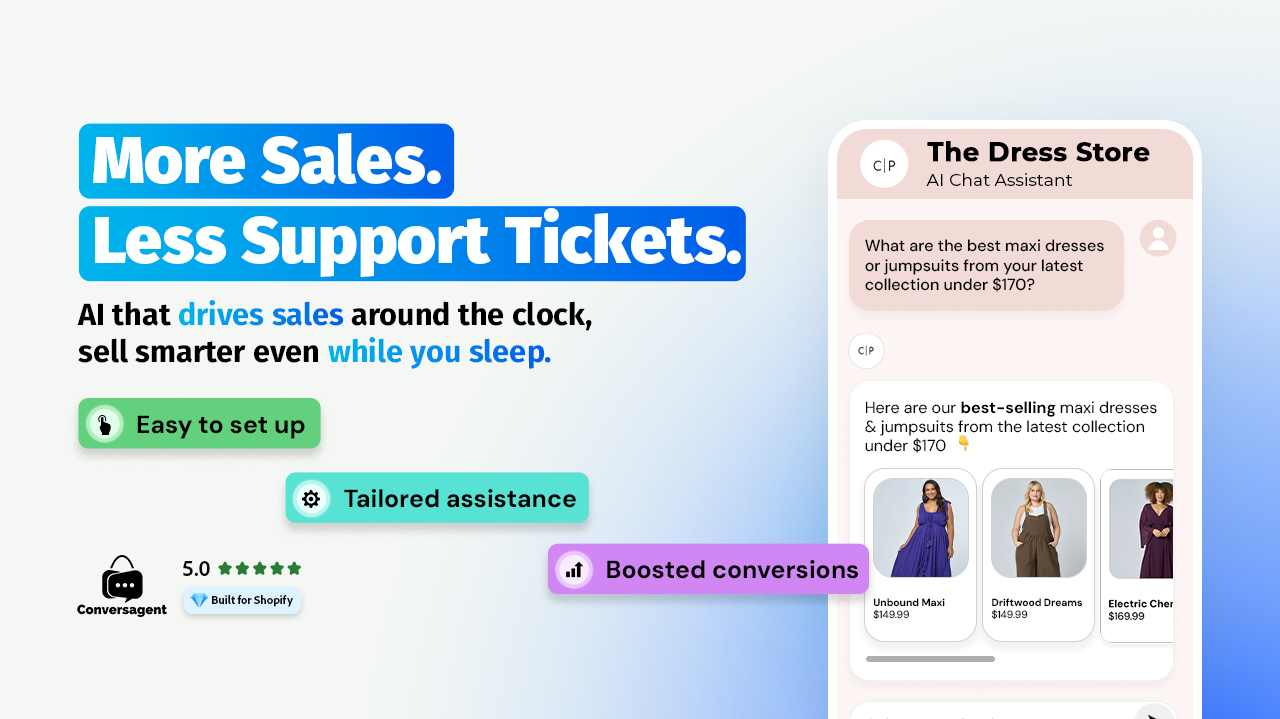 Conversagent - Screenshot showing the interface and features of this AI tool