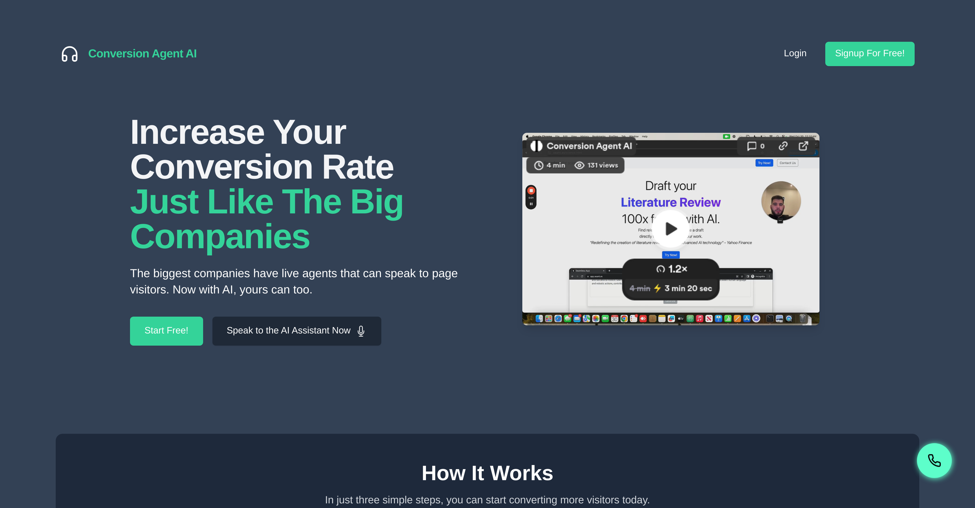 Conversion Agent AI - Screenshot showing the interface and features of this AI tool