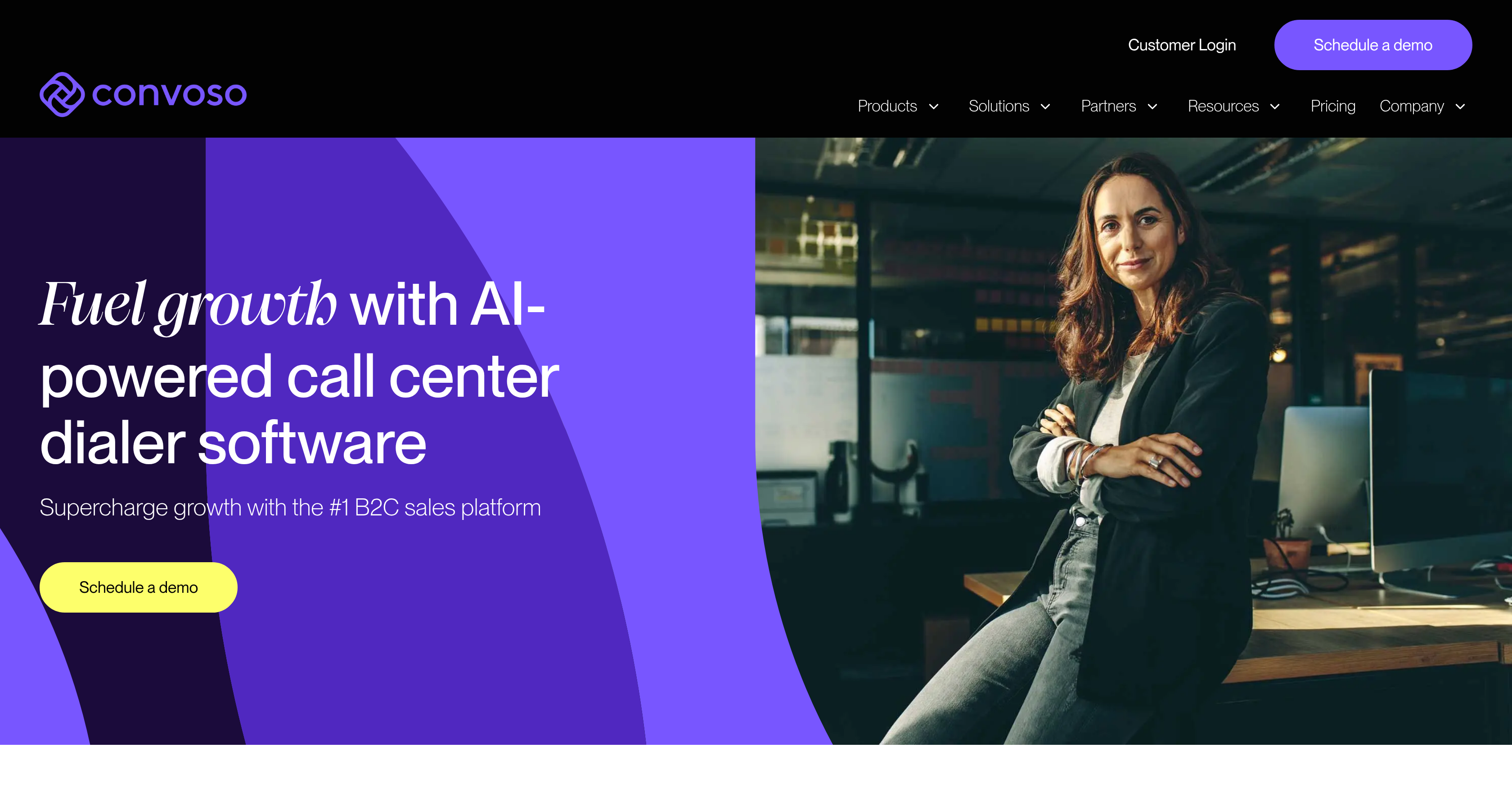 Convoso - Screenshot showing the interface and features of this AI tool