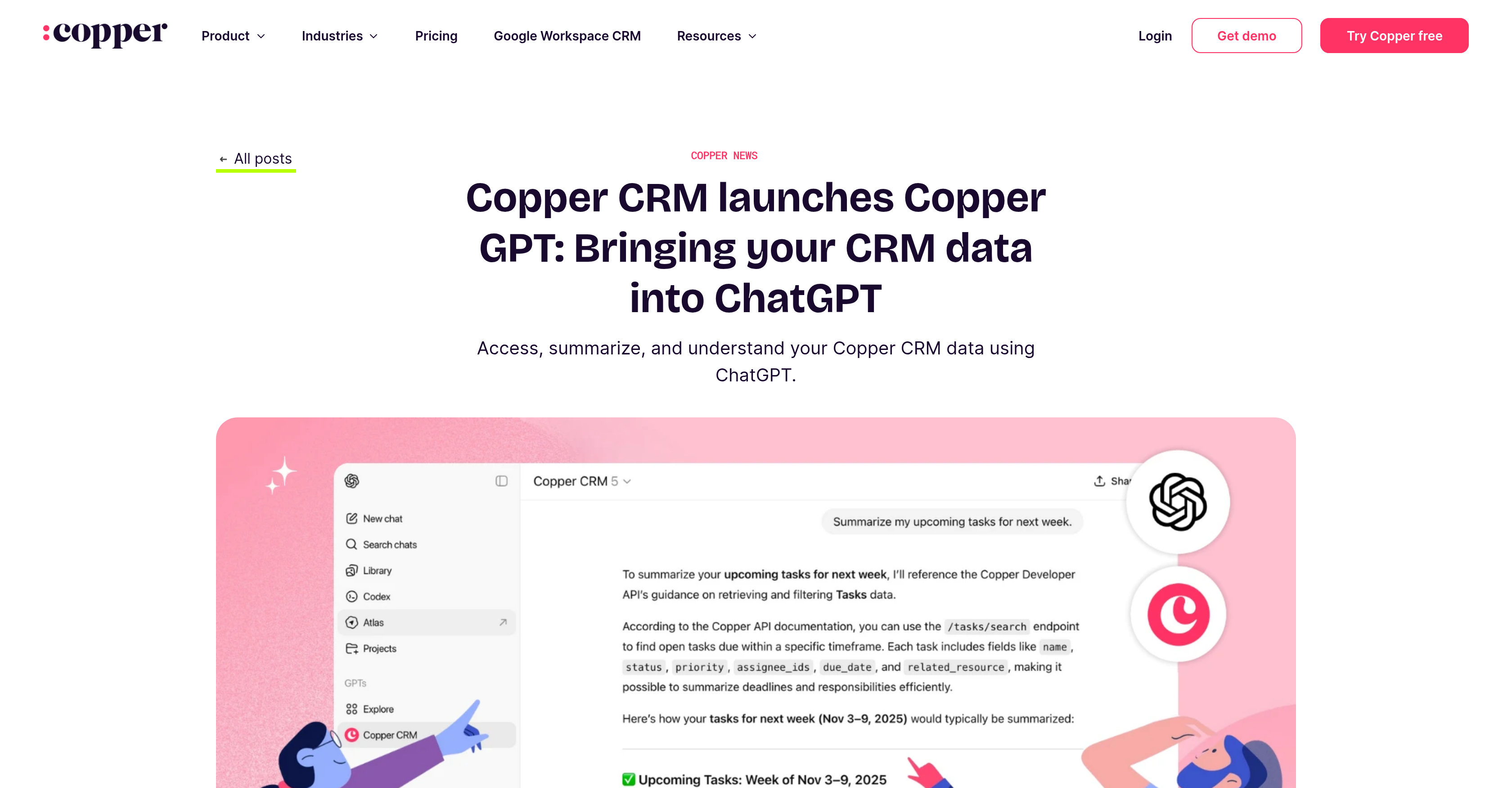 Copper GPT - Screenshot showing the interface and features of this AI tool
