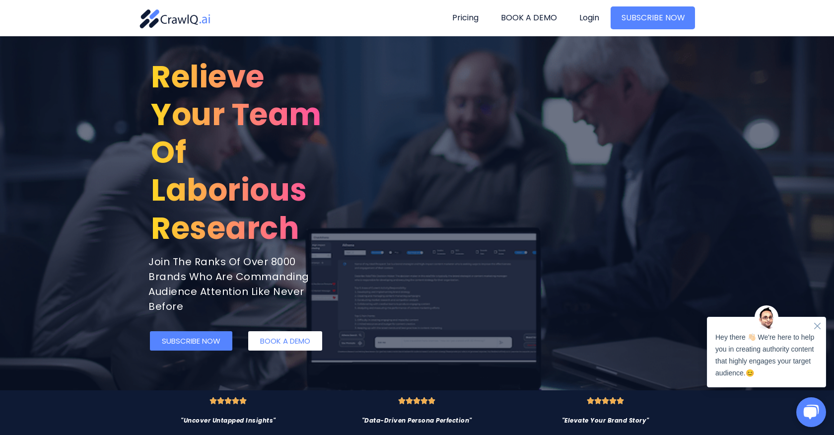 CrawlQ - Screenshot showing the interface and features of this AI tool