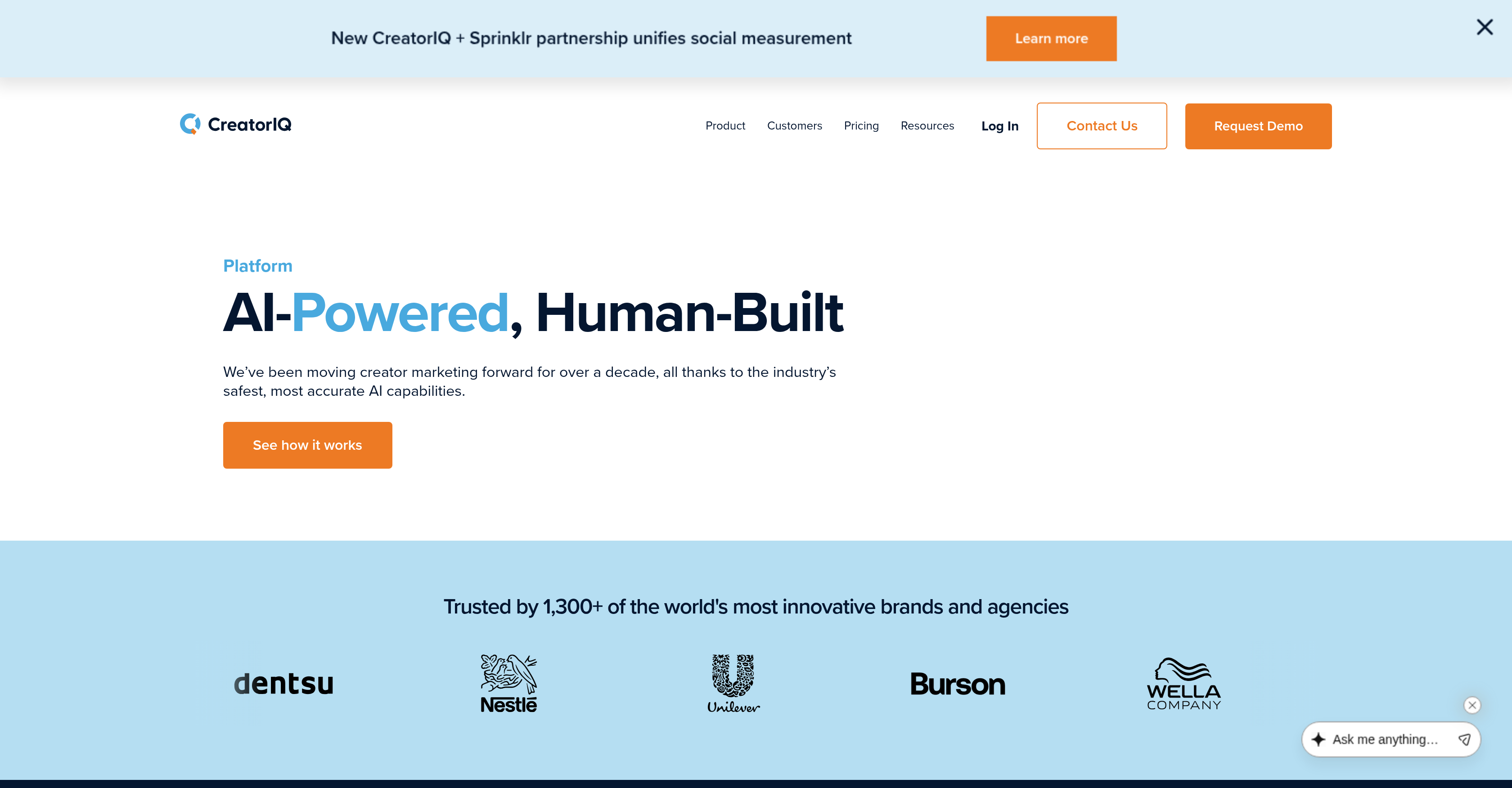 CreatorIQ - Screenshot showing the interface and features of this AI tool