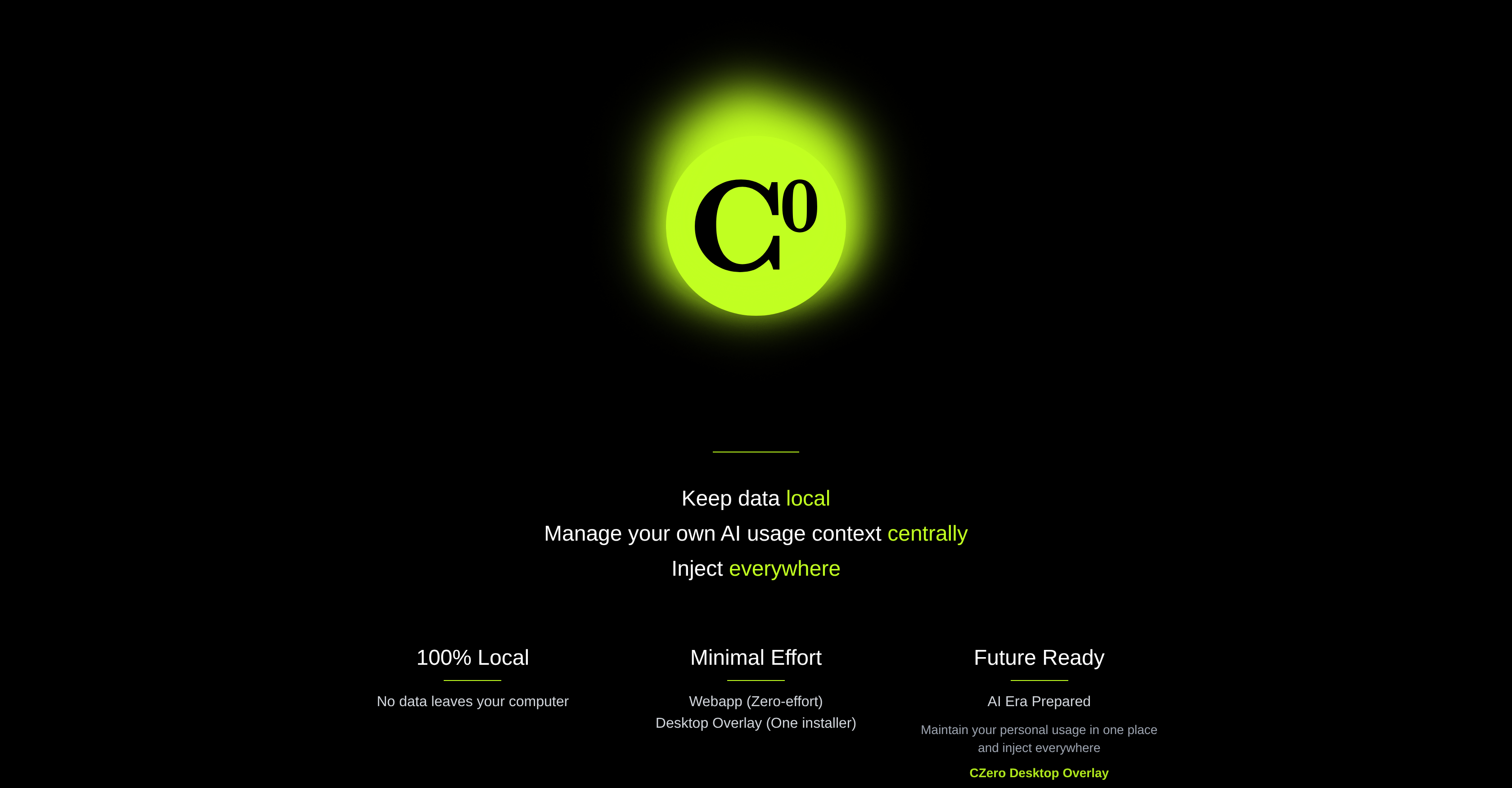CZero Engine - Screenshot showing the interface and features of this AI tool