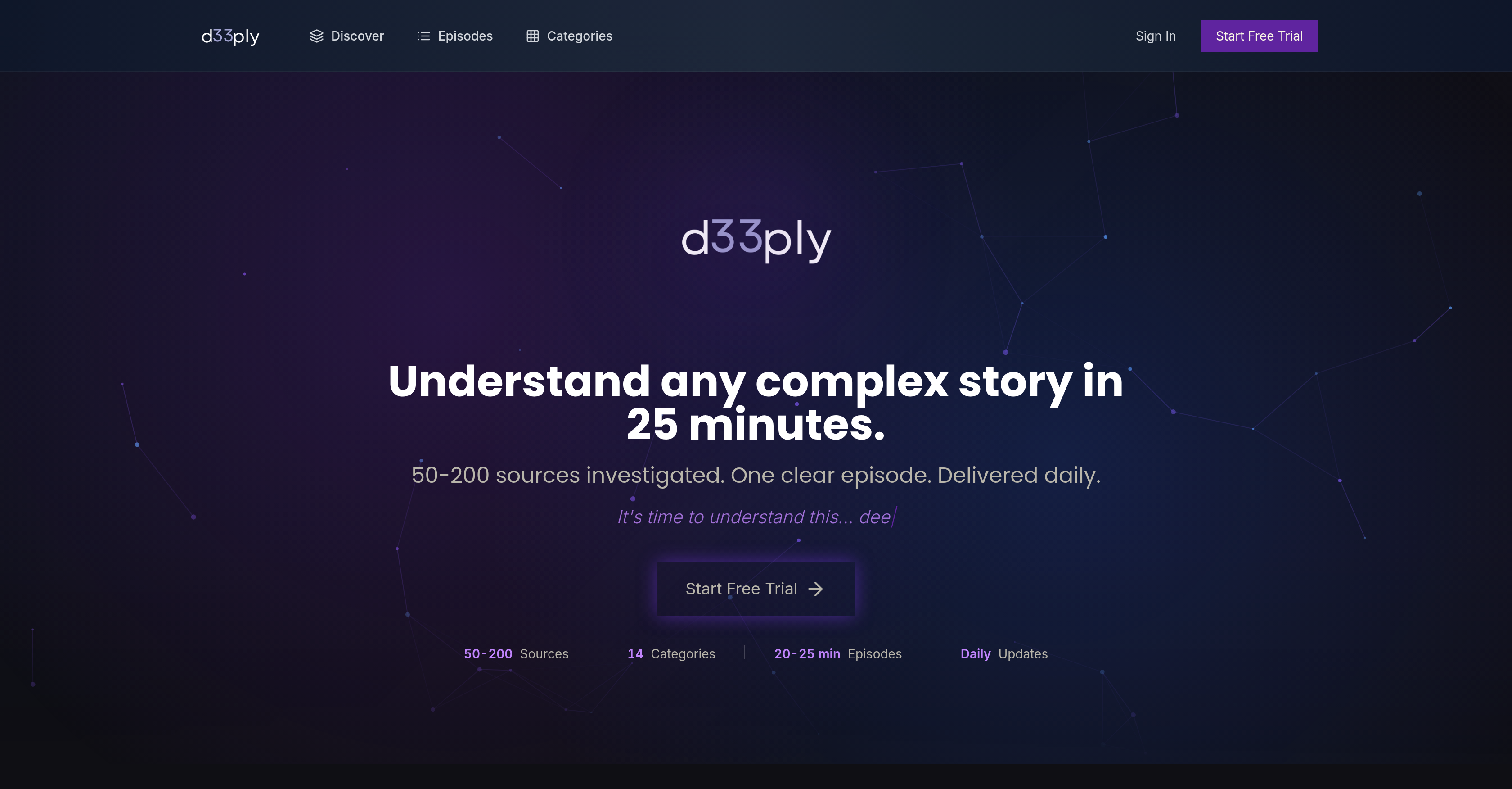 d33ply - Screenshot showing the interface and features of this AI tool