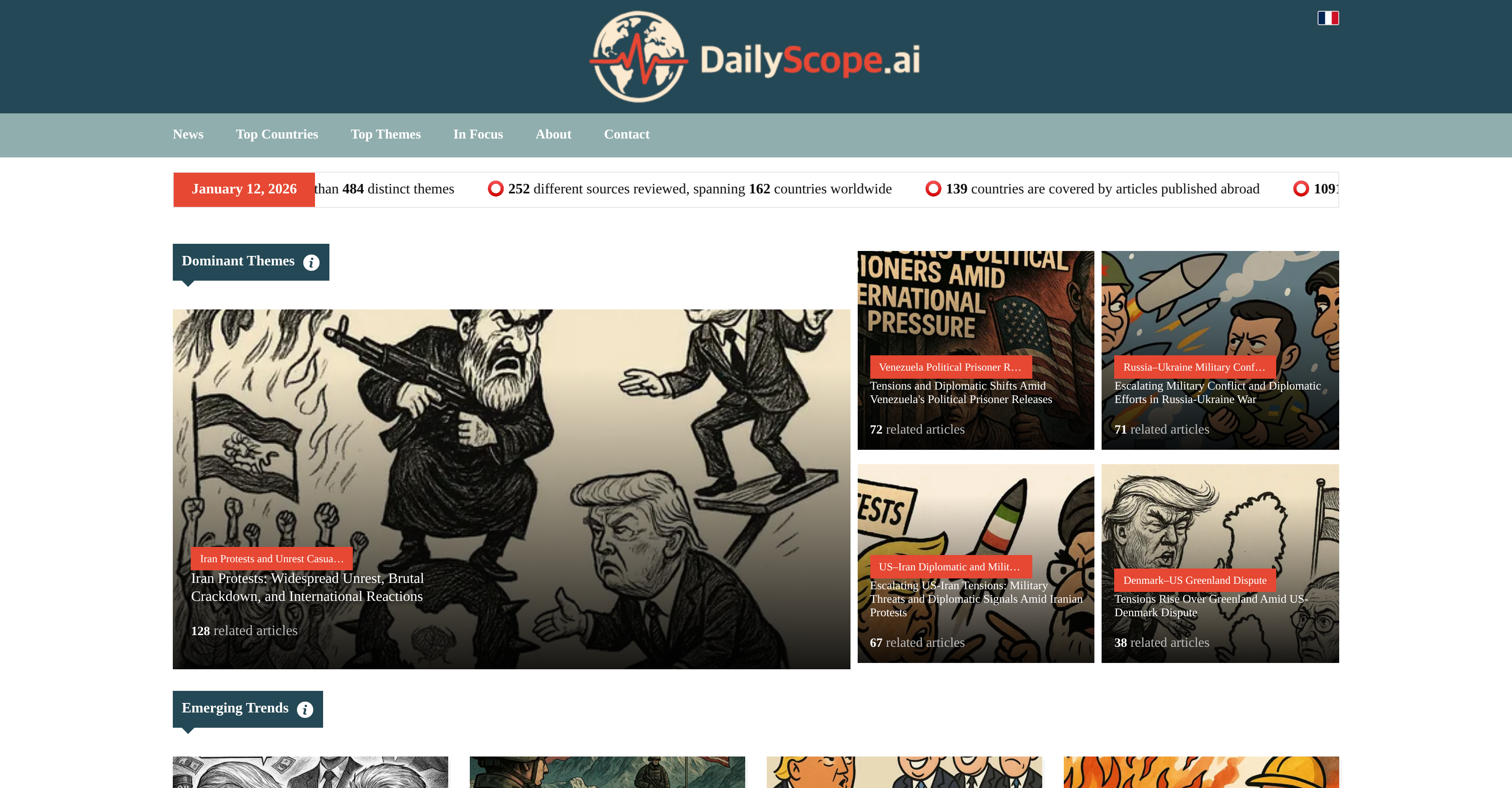 DailyScope.ai - Screenshot showing the interface and features of this AI tool