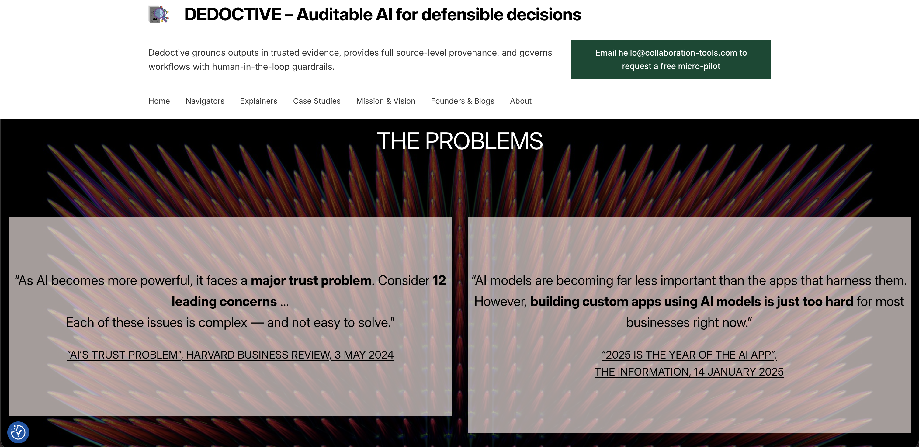Dedoctive - Screenshot showing the interface and features of this AI tool