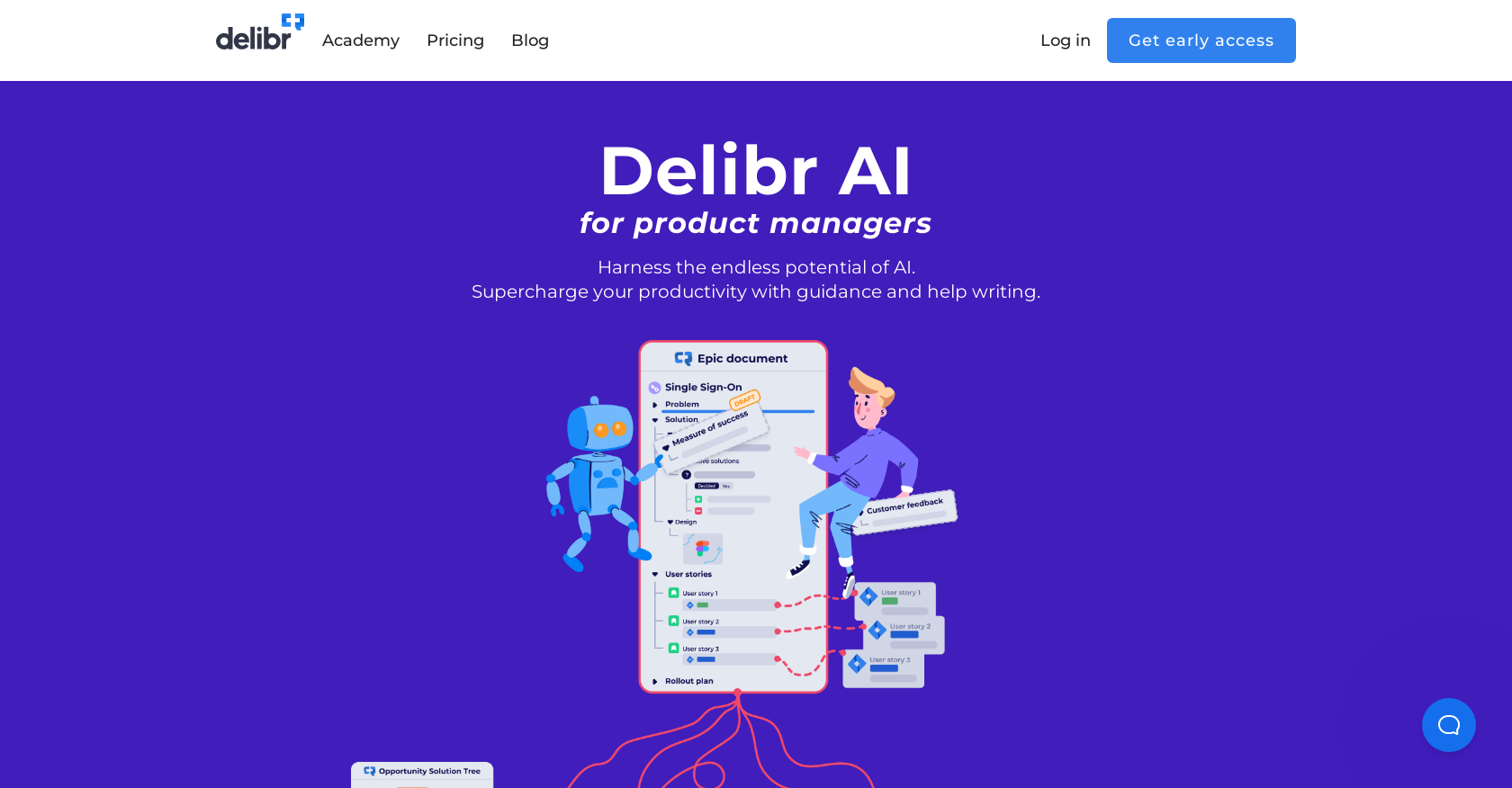 Delibr AI - Screenshot showing the interface and features of this AI tool