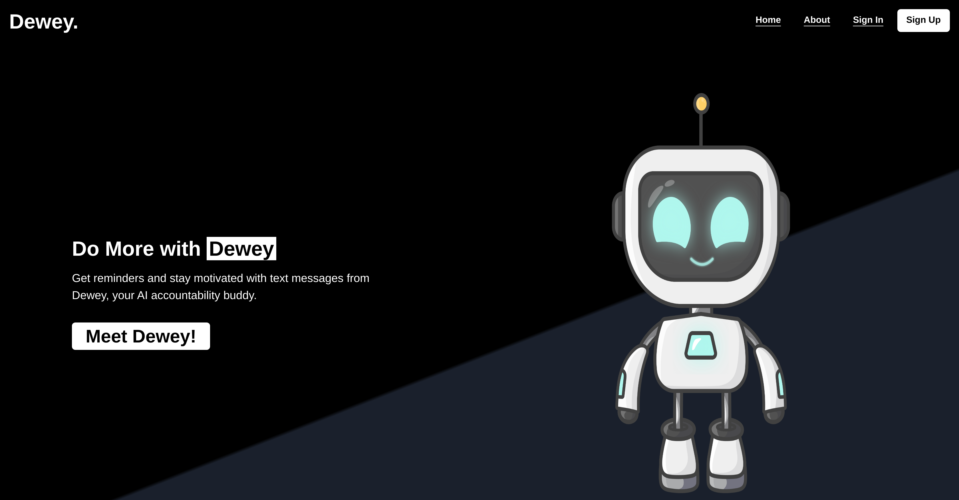 Dewey: Your new accountability buddy - Screenshot showing the interface and features of this AI tool