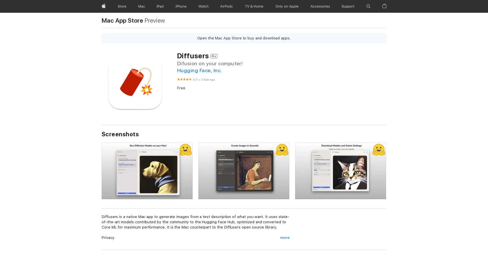 Diffusers - Screenshot showing the interface and features of this AI tool