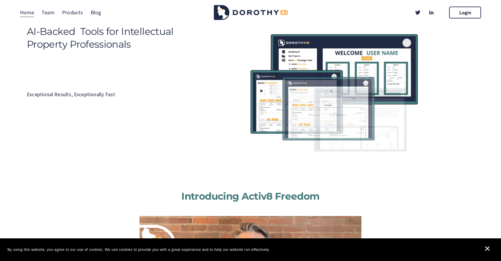 DorothyAI - Screenshot showing the interface and features of this AI tool