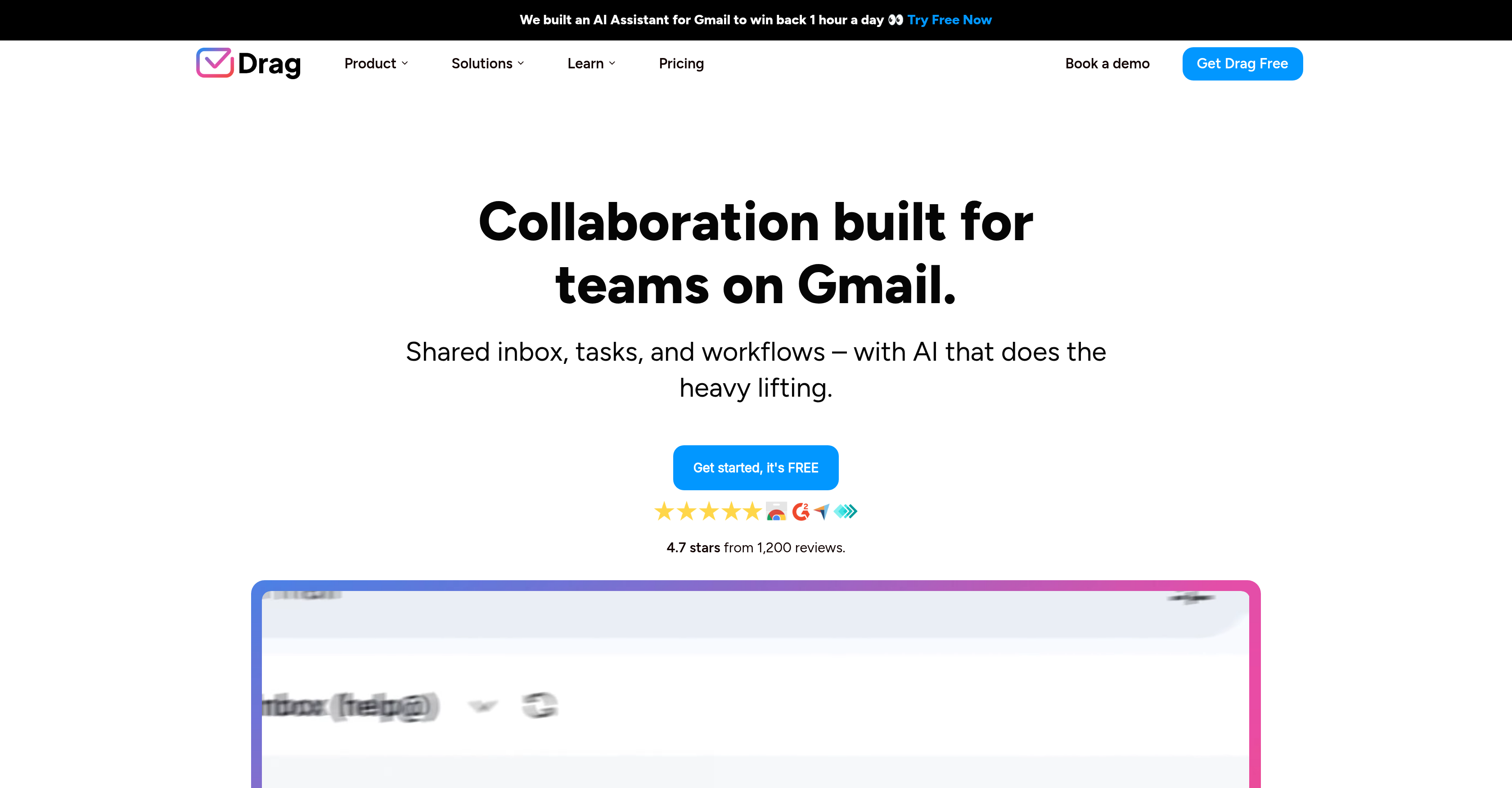 DragApp - Screenshot showing the interface and features of this AI tool