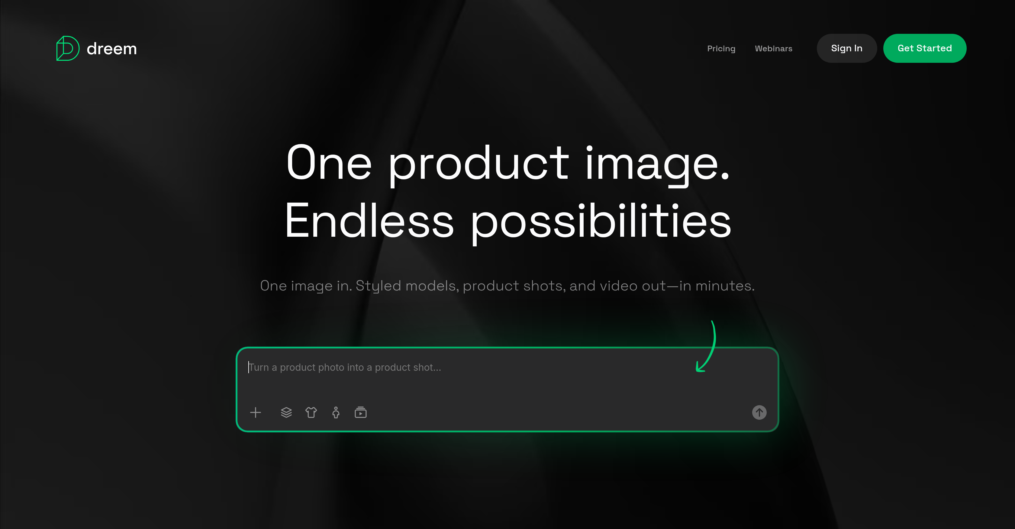 Dreem - Screenshot showing the interface and features of this AI tool