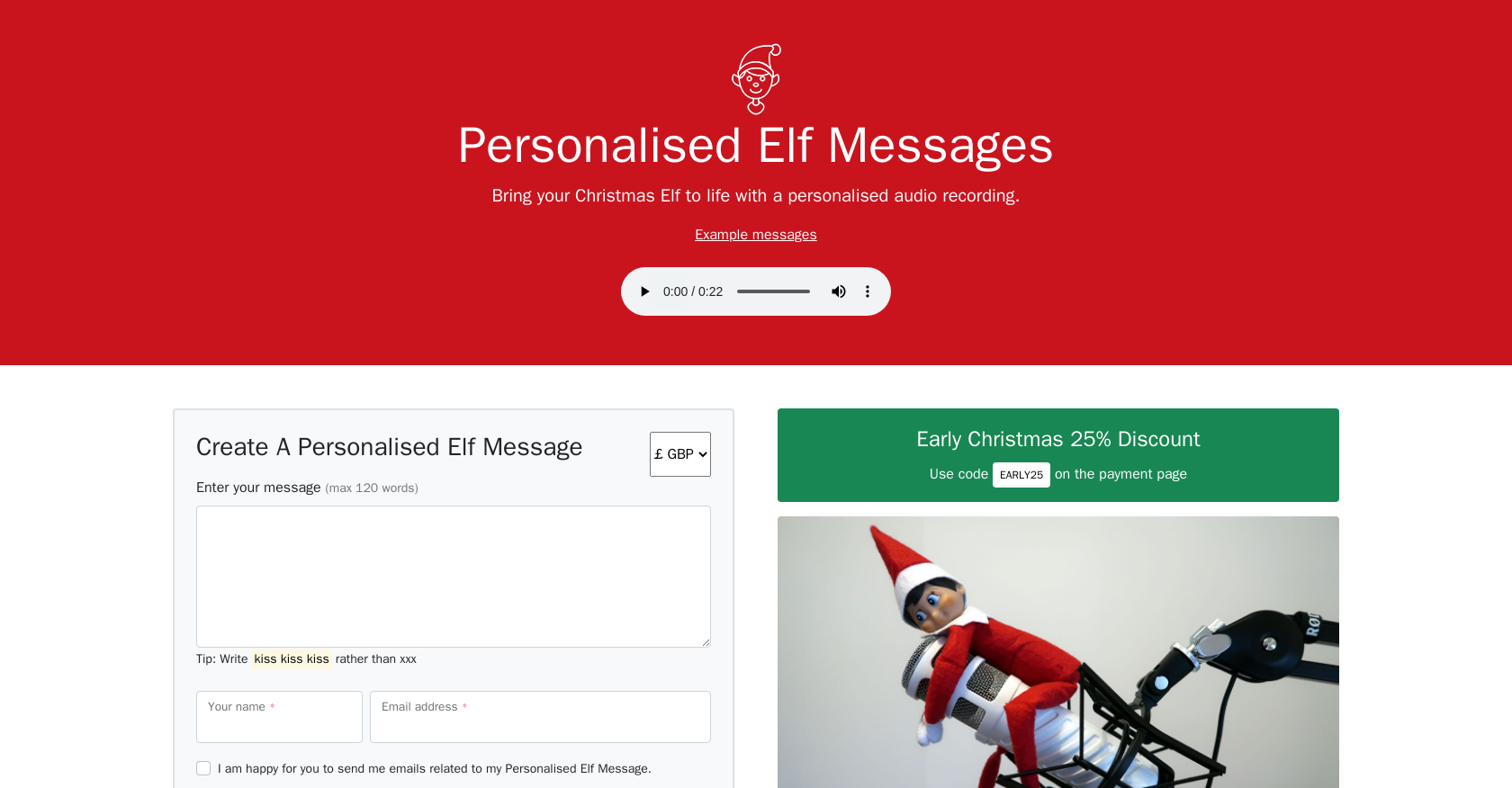 ElfMessages - Screenshot showing the interface and features of this AI tool