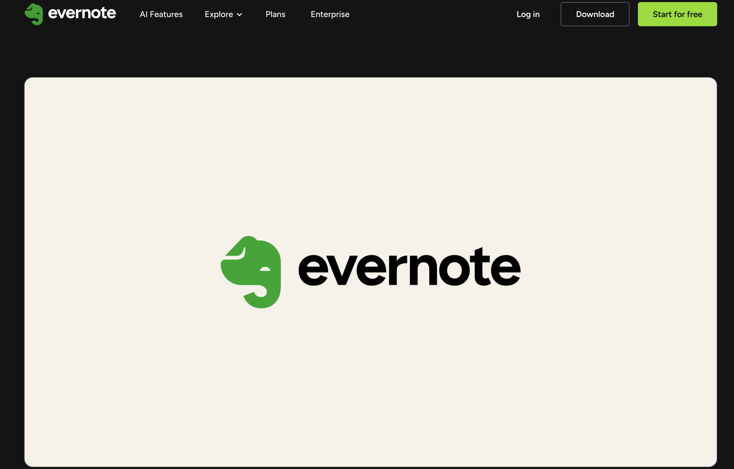 Evernote AI - Screenshot showing the interface and features of this AI tool