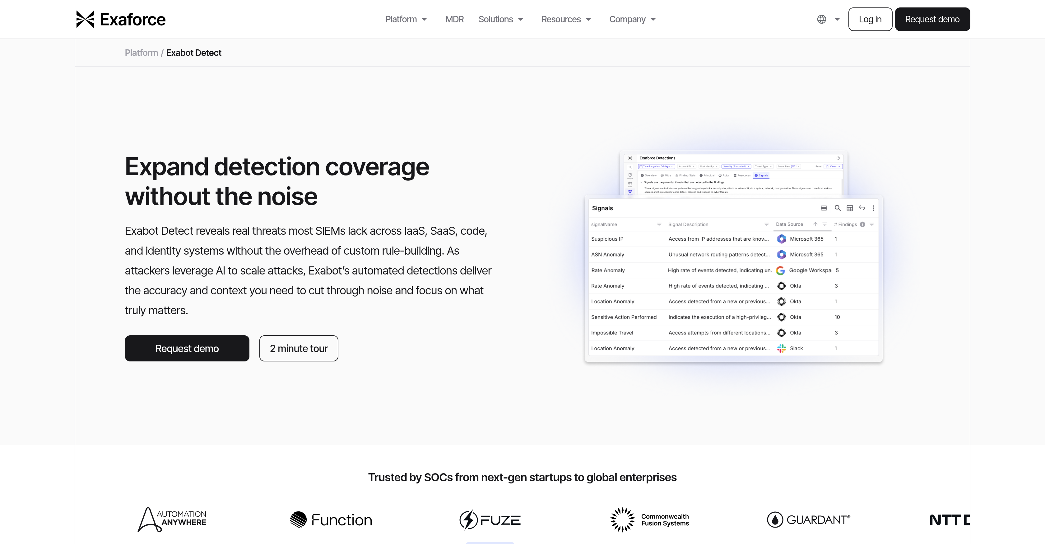 Exabot Detect - Screenshot showing the interface and features of this AI tool