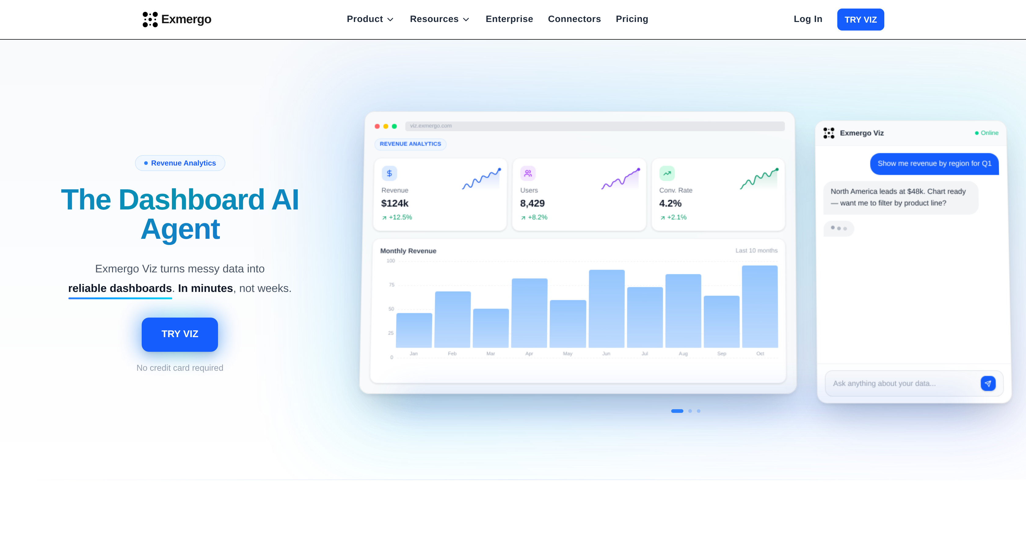 Exmergo Viz - Screenshot showing the interface and features of this AI tool