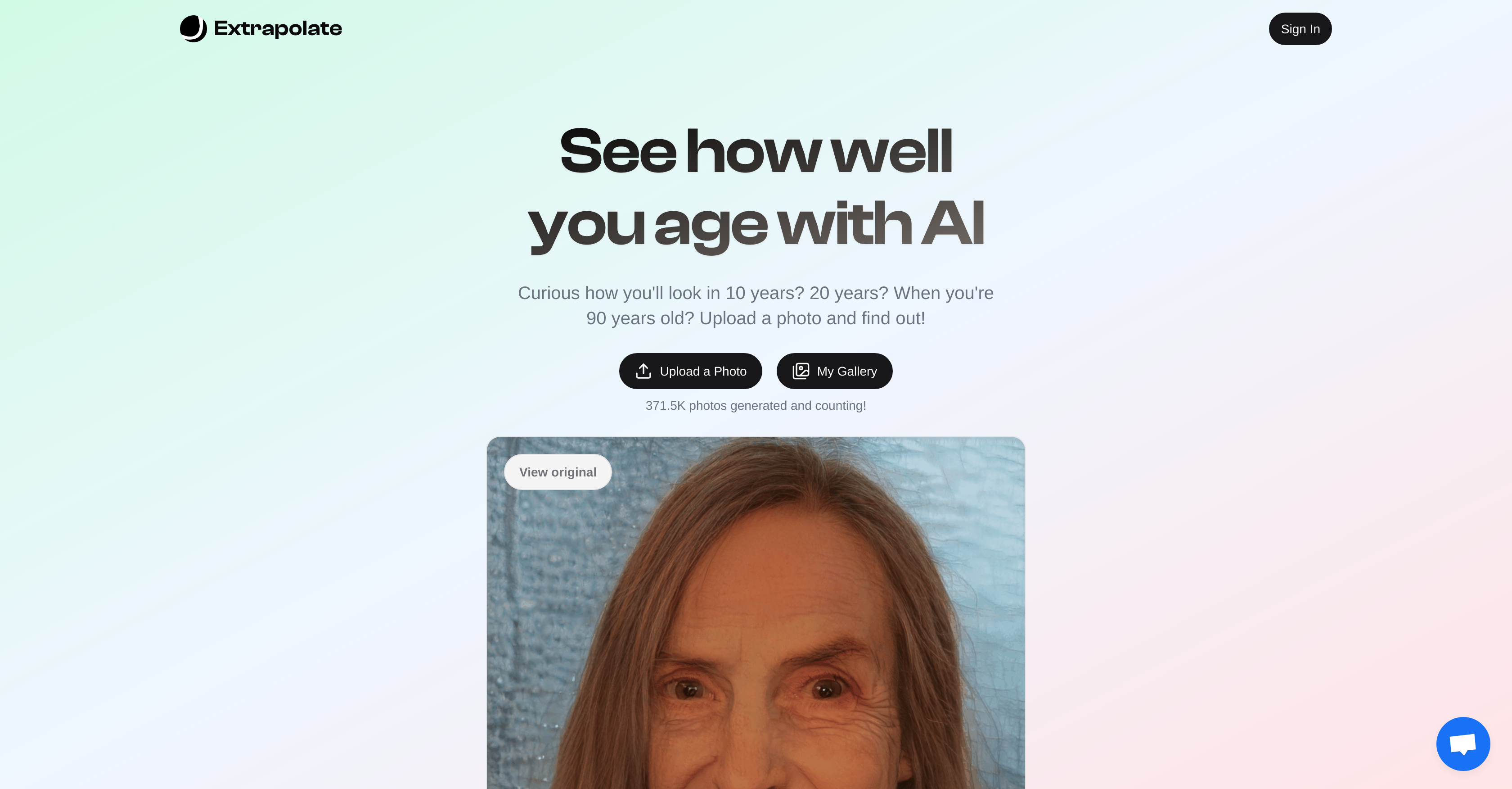 Extrapolate - Screenshot showing the interface and features of this AI tool