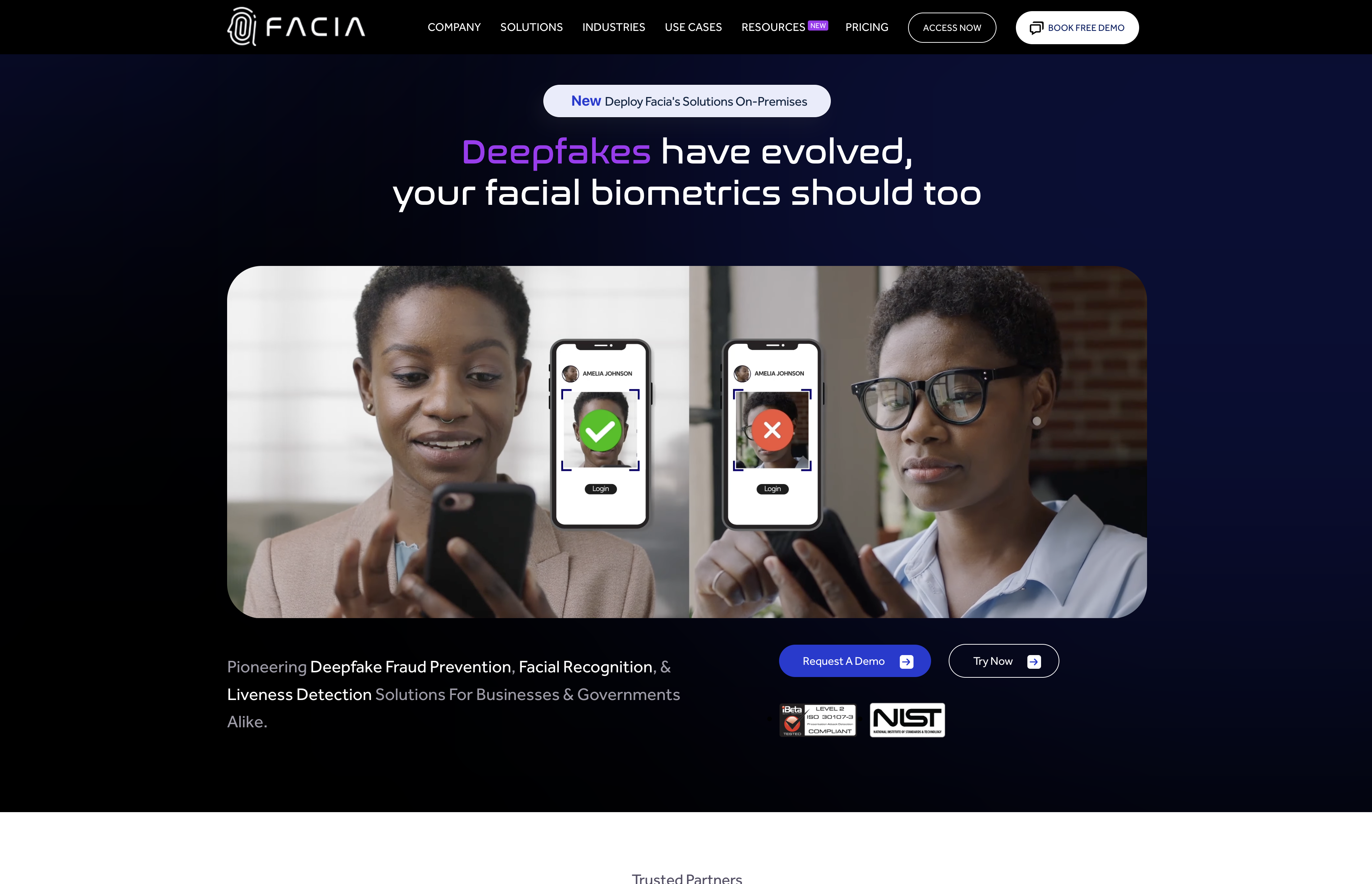 Facia AI - Screenshot showing the interface and features of this AI tool