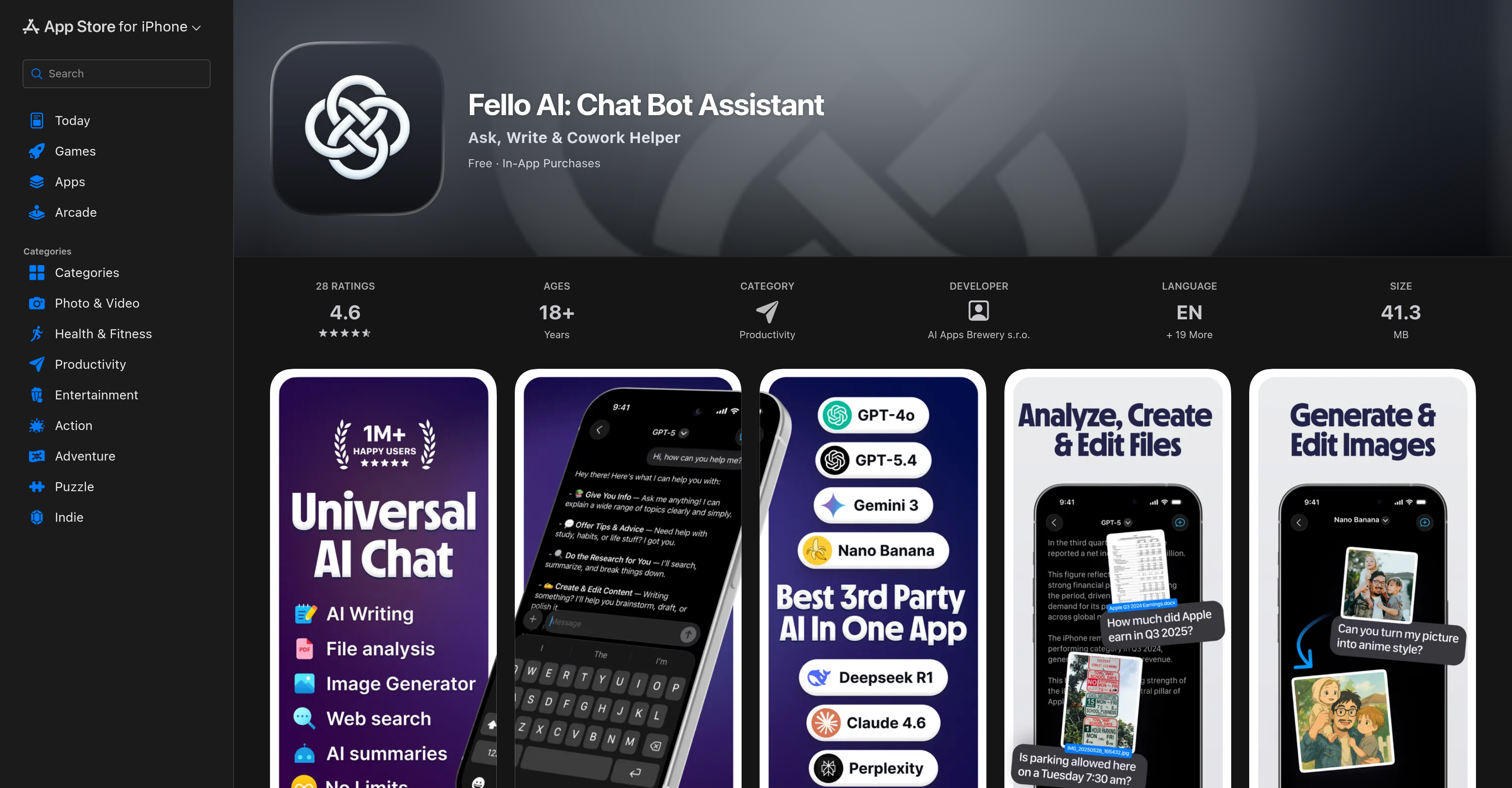 Fello AI - Screenshot showing the interface and features of this AI tool