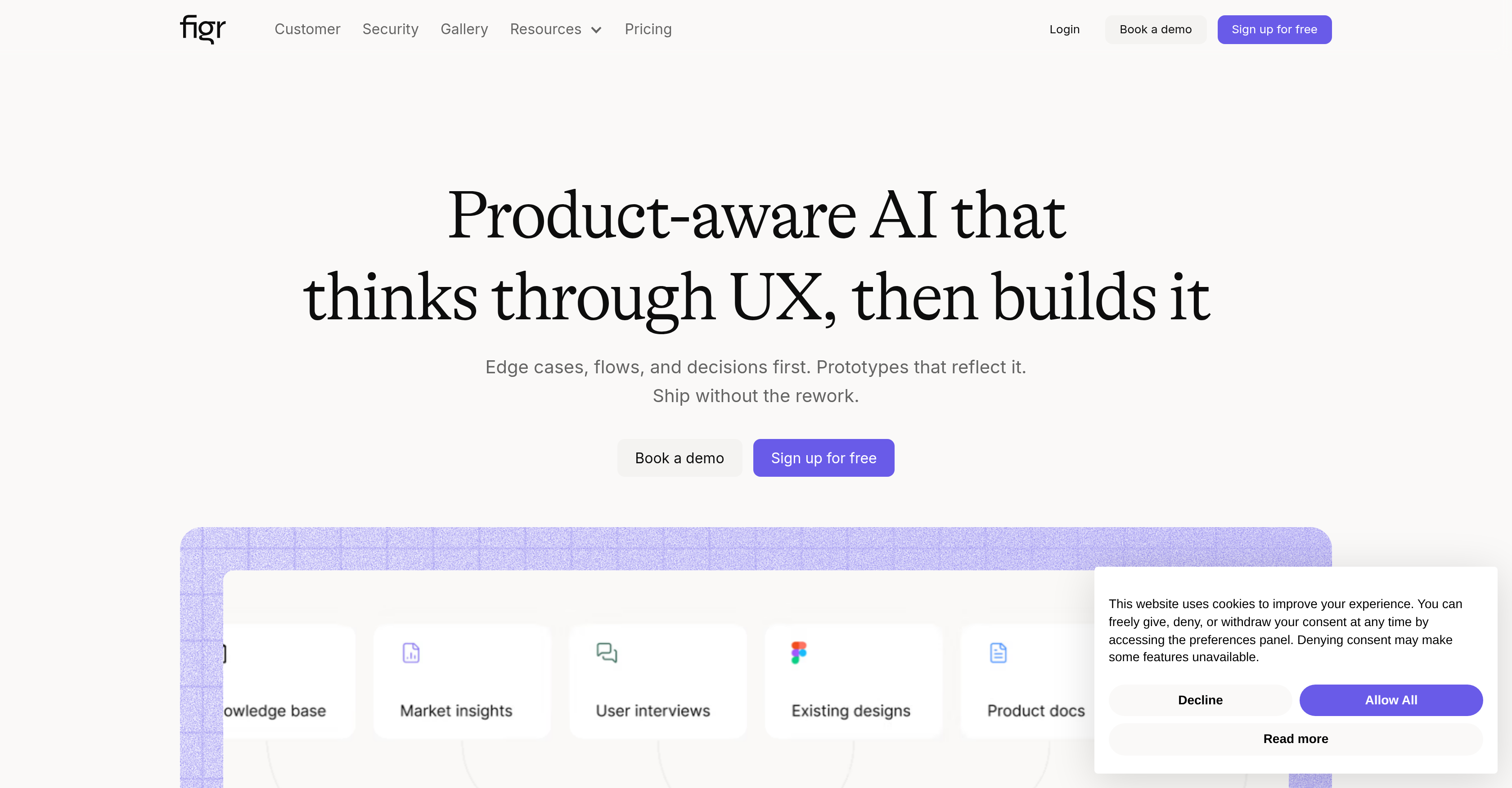 Figr AI - Screenshot showing the interface and features of this AI tool
