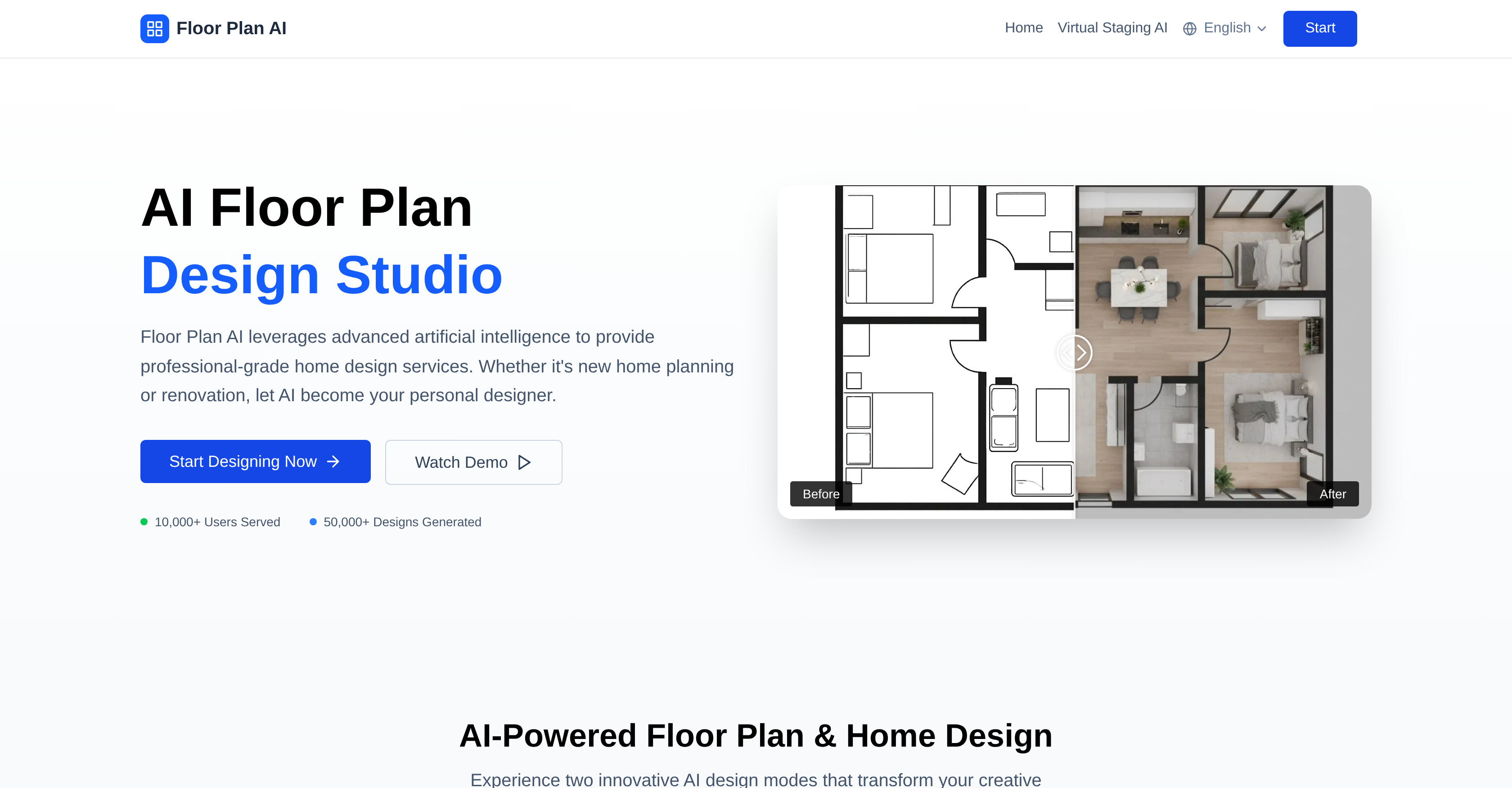 Floor Plan AI - Screenshot showing the interface and features of this AI tool