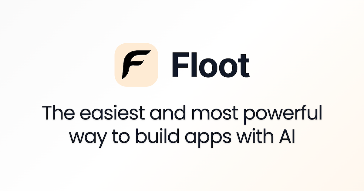 Floot - Screenshot showing the interface and features of this AI tool
