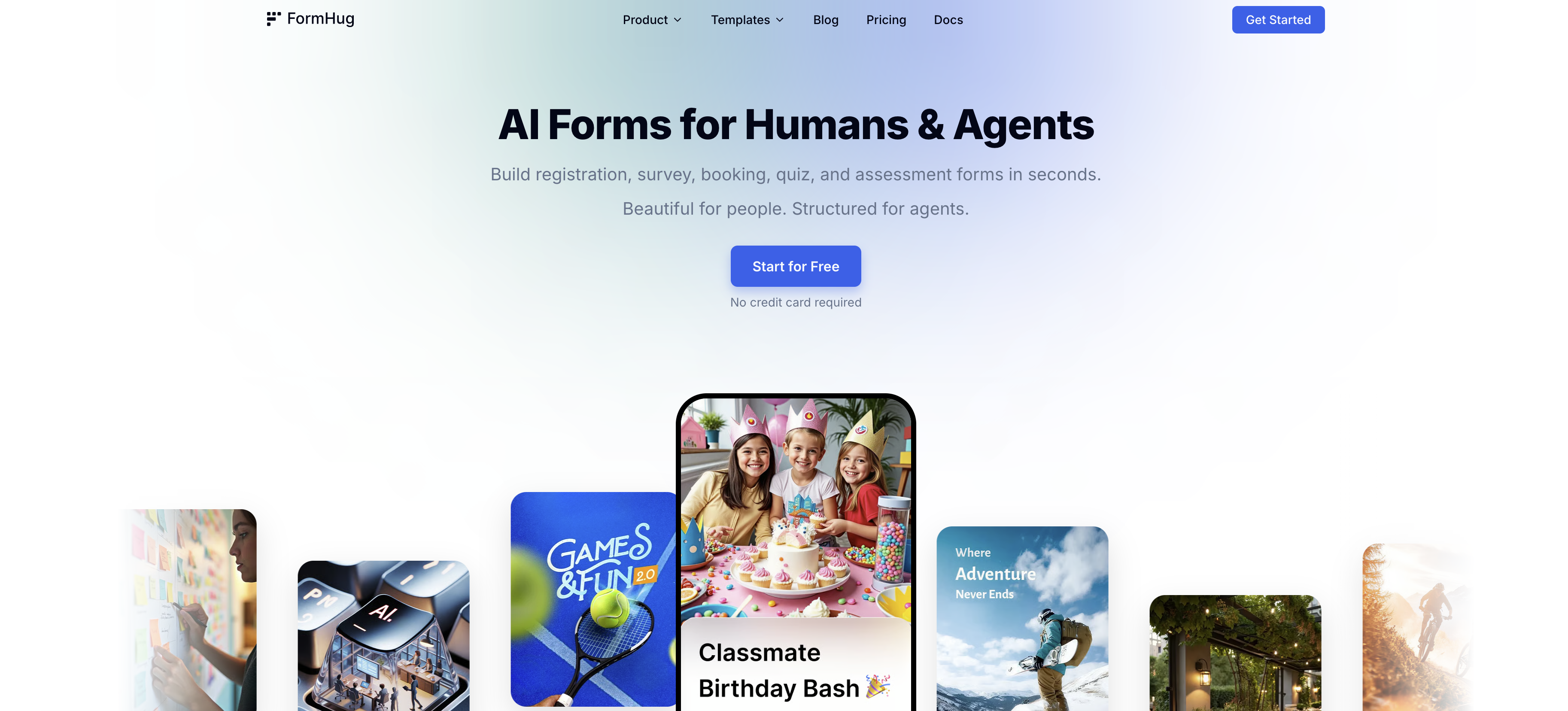FormHug - Screenshot showing the interface and features of this AI tool