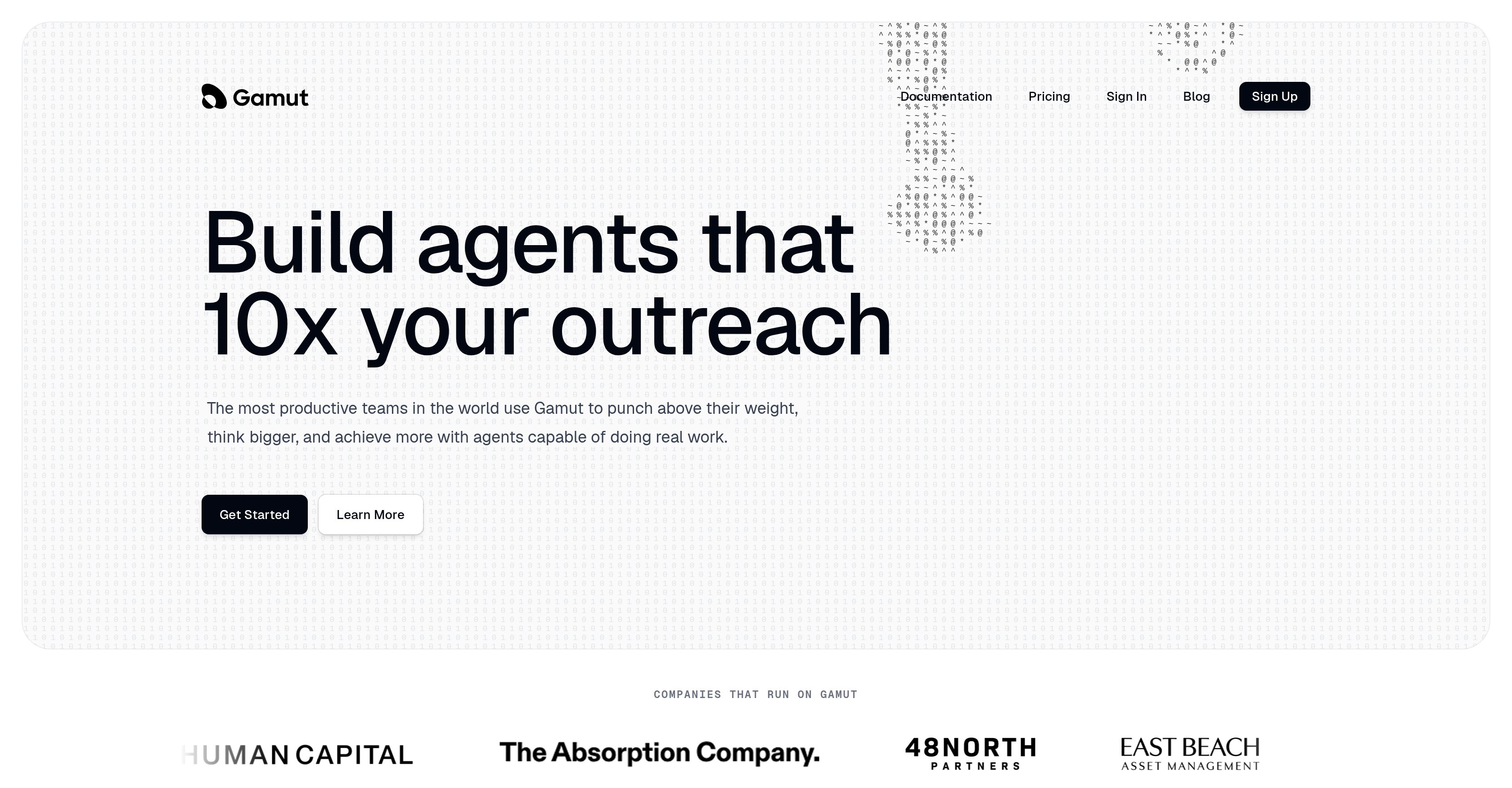 Gamut - Screenshot showing the interface and features of this AI tool