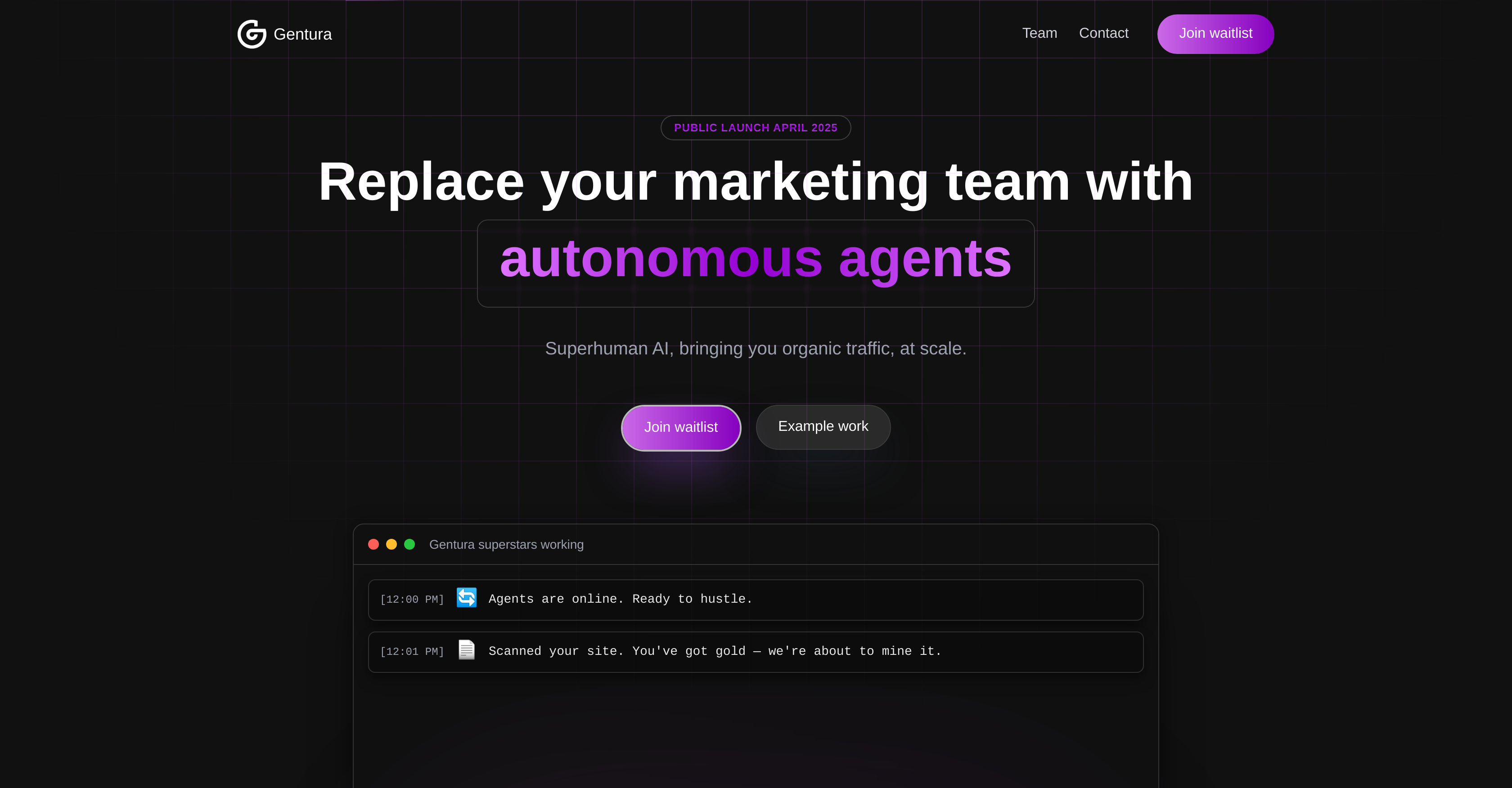 Gentura - Screenshot showing the interface and features of this AI tool