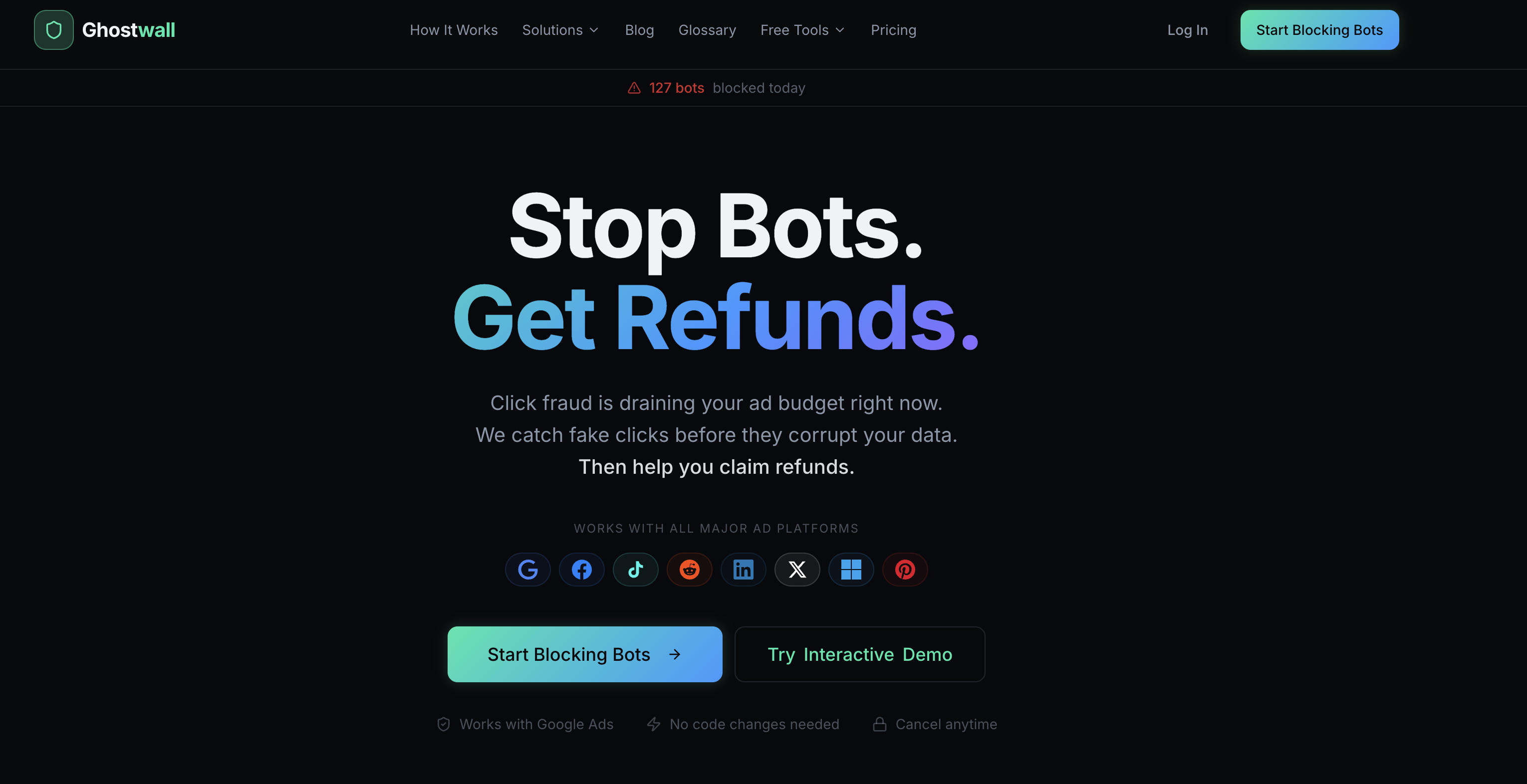 Ghostwall - Screenshot showing the interface and features of this AI tool