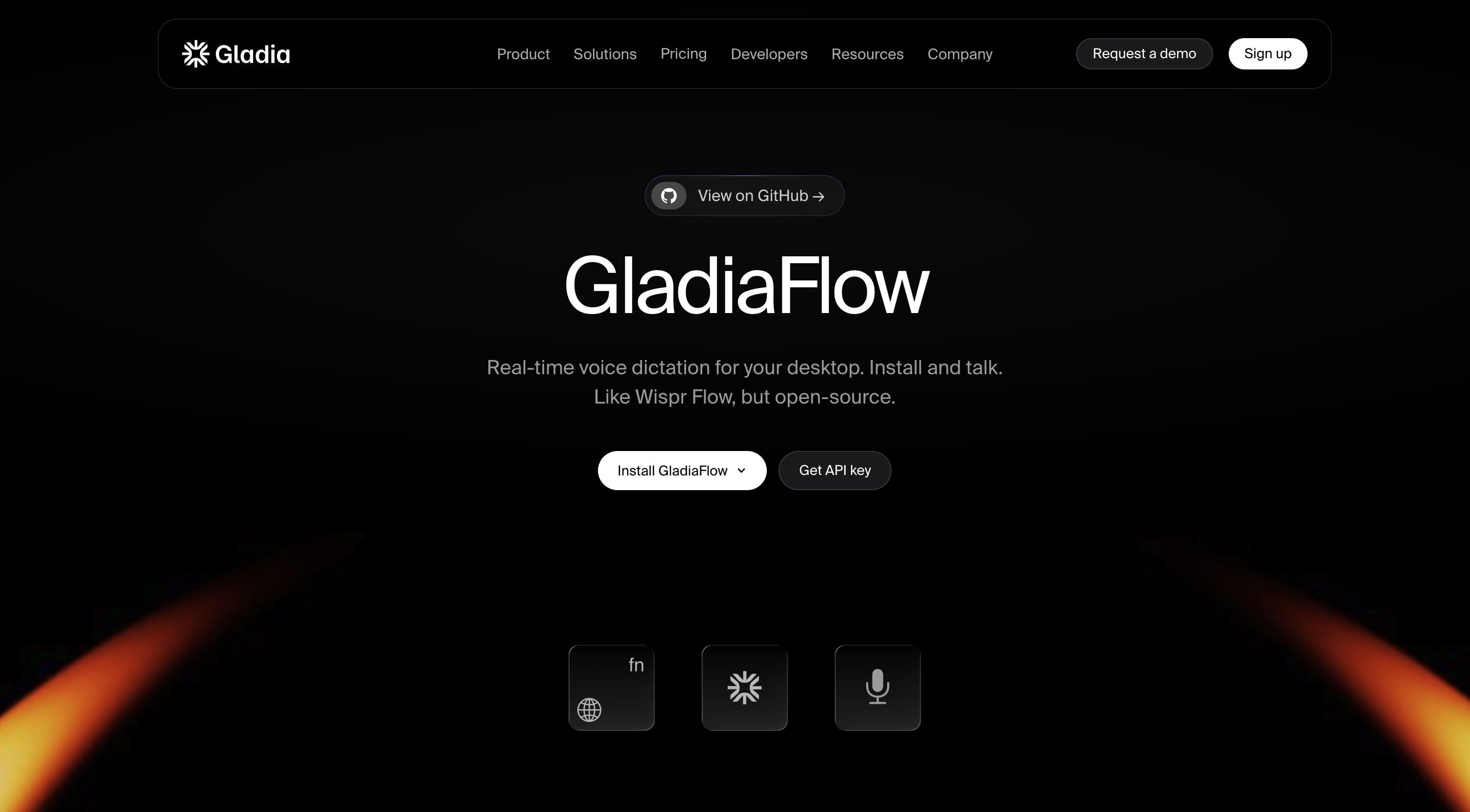 GladiaFlow - Screenshot showing the interface and features of this AI tool
