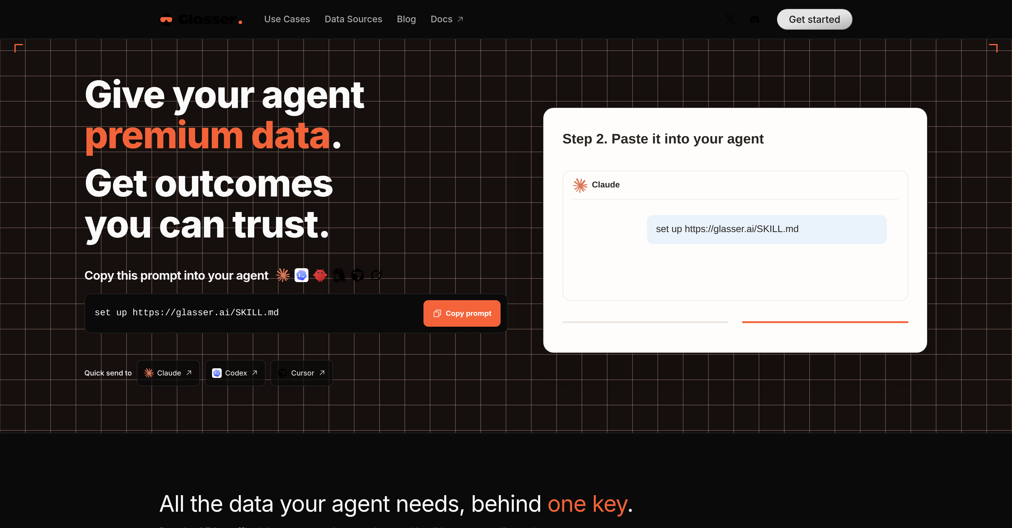 Glasser - Screenshot showing the interface and features of this AI tool