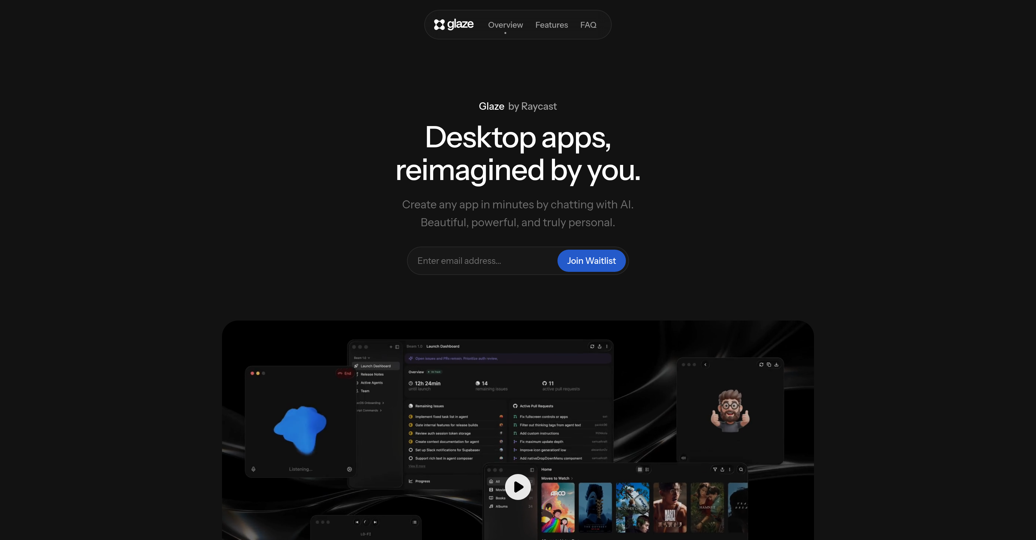 Glaze by Raycast - Screenshot showing the interface and features of this AI tool
