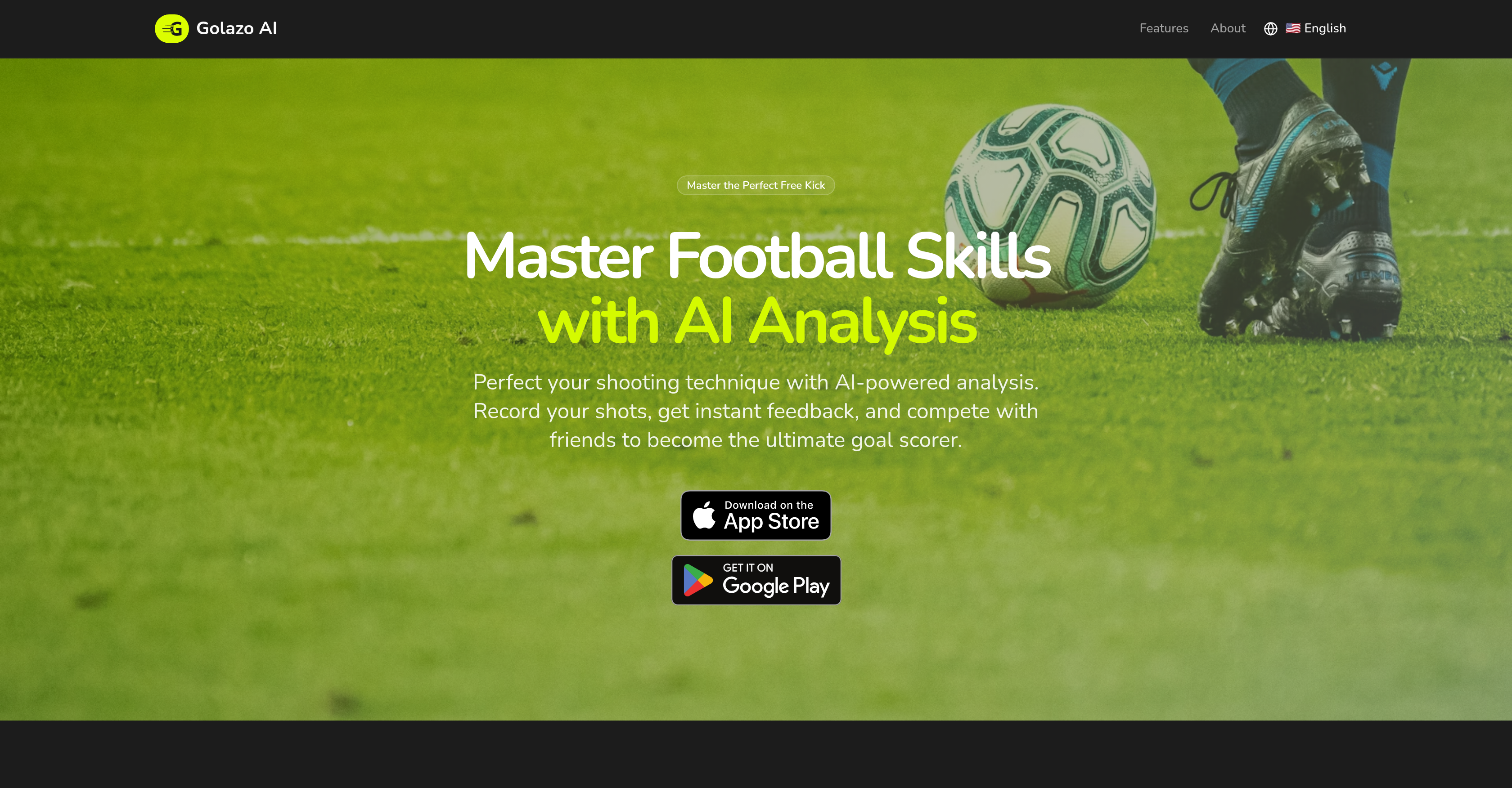 Golazo AI - Screenshot showing the interface and features of this AI tool
