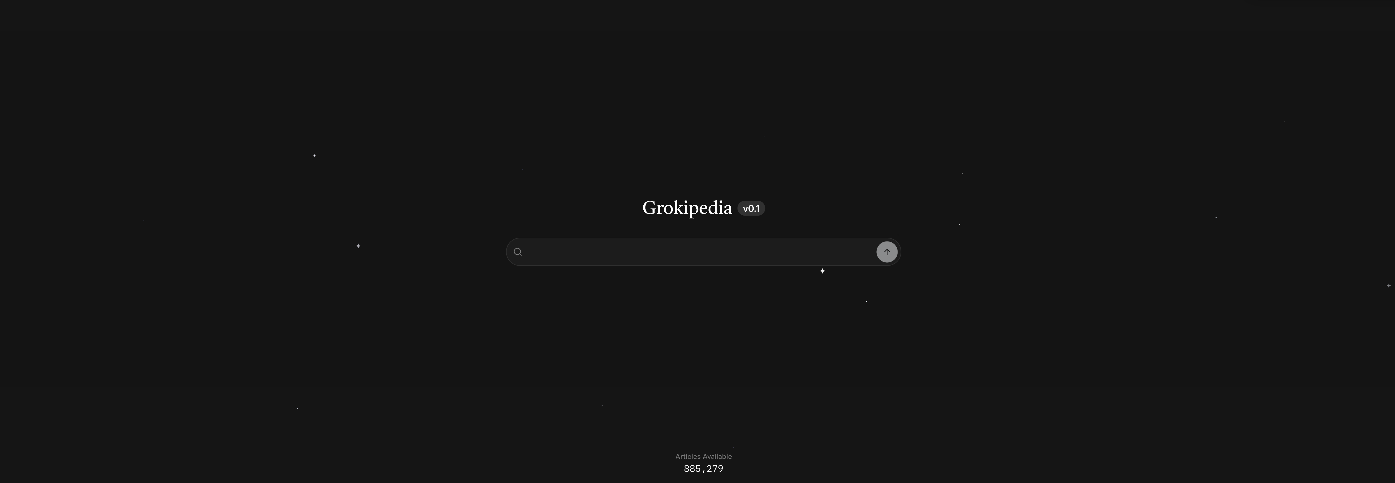 Grokipedia - Screenshot showing the interface and features of this AI tool