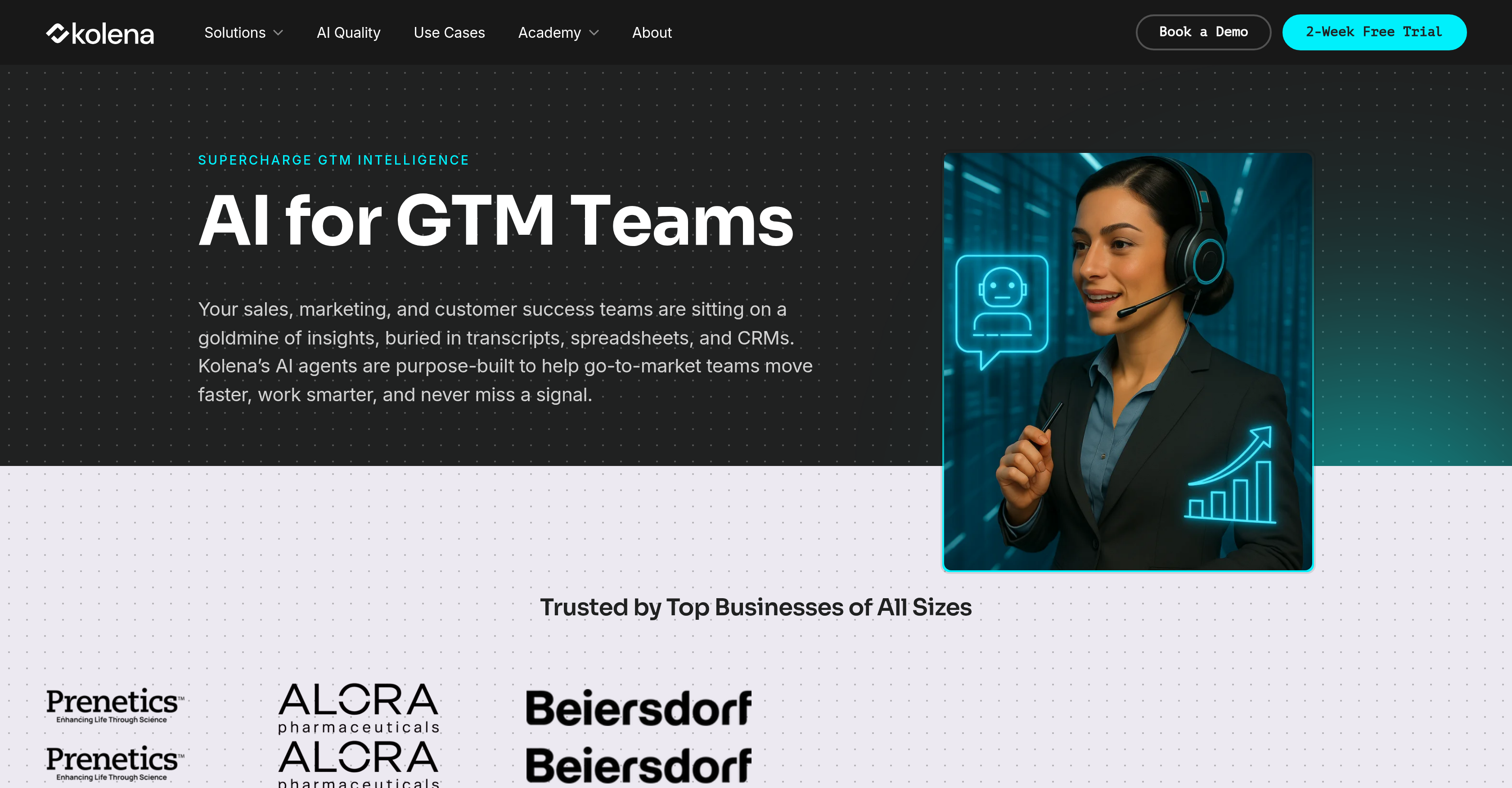 GTM - Kolena - Screenshot showing the interface and features of this AI tool