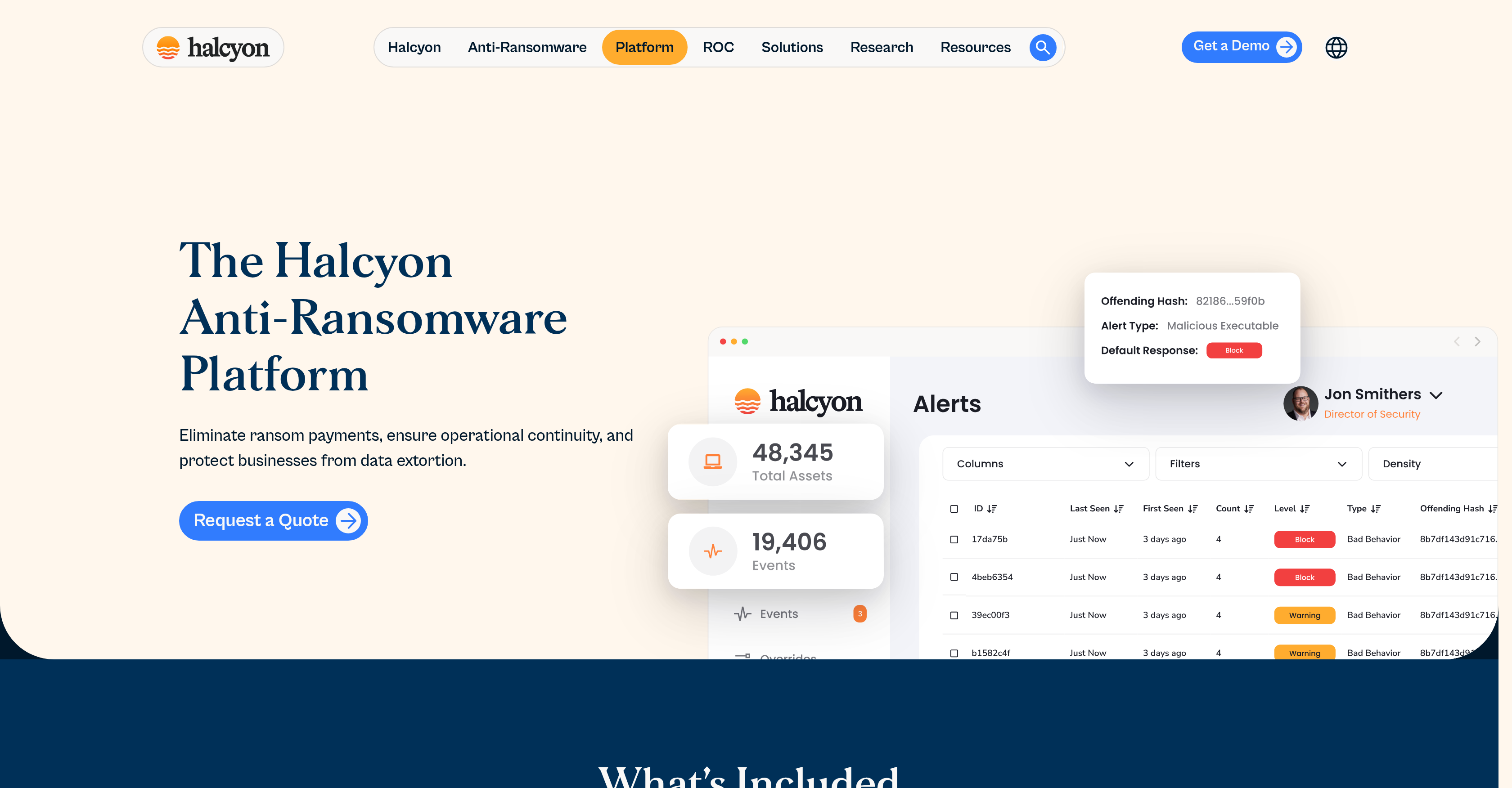 Halcyon - Screenshot showing the interface and features of this AI tool