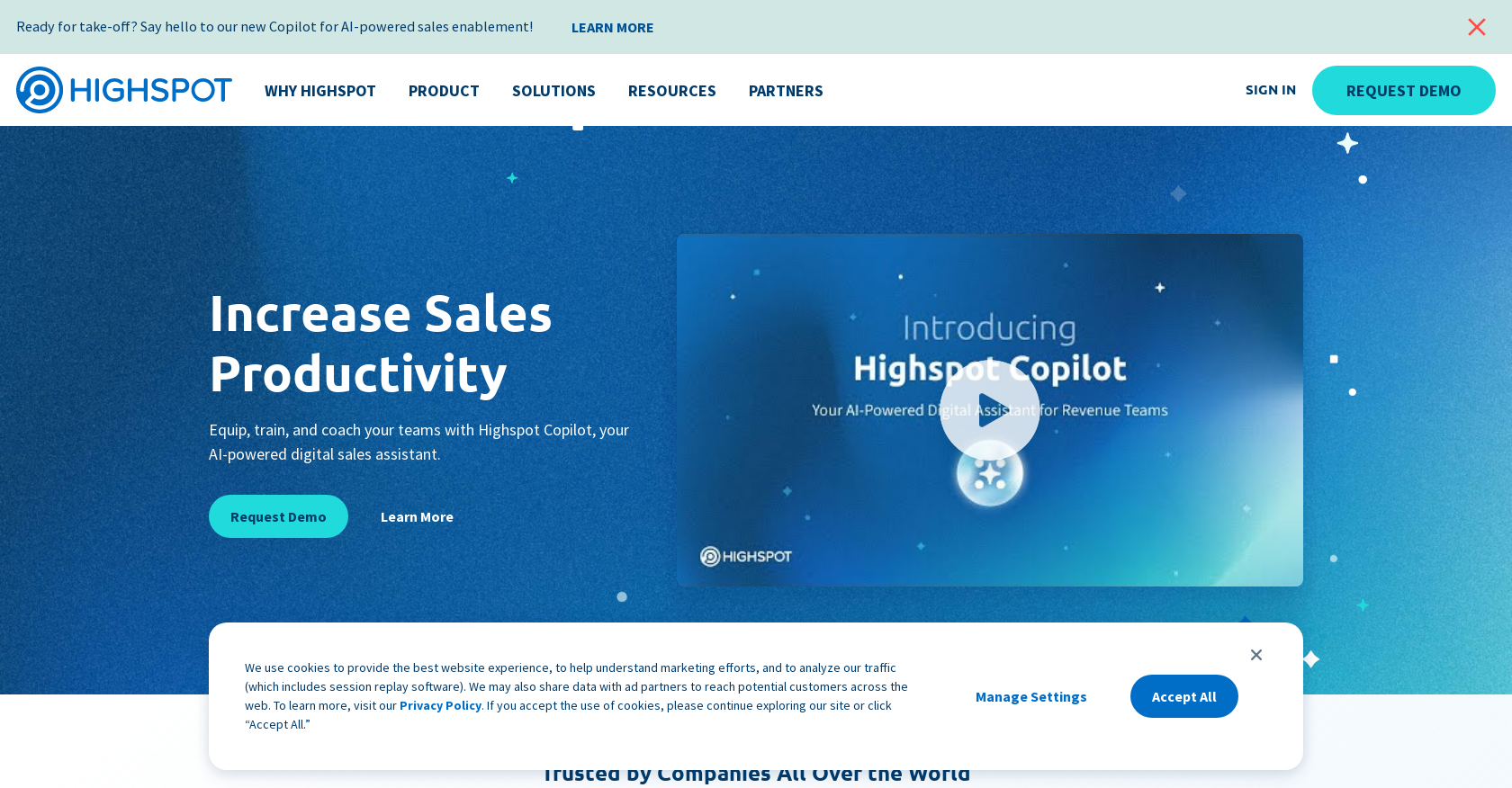 Highspot - Screenshot showing the interface and features of this AI tool