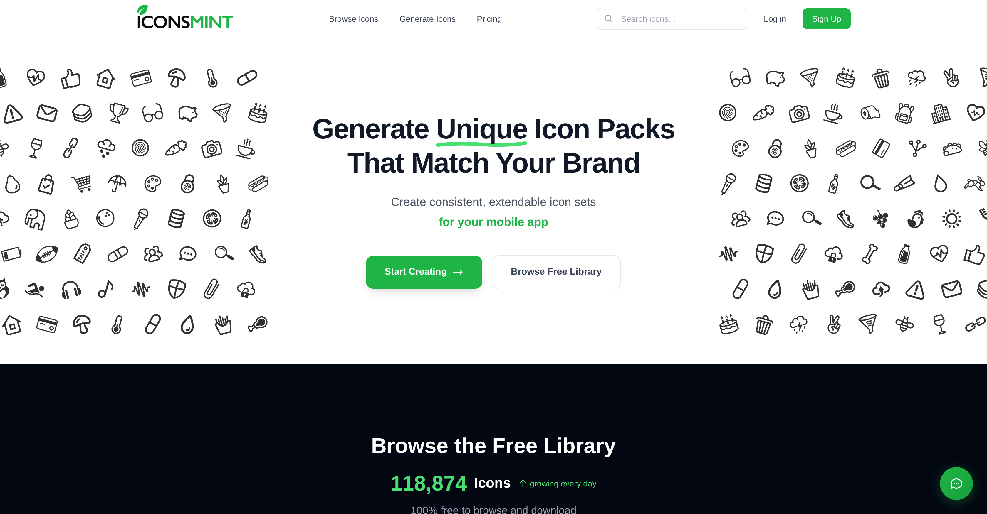IconsMint - Screenshot showing the interface and features of this AI tool